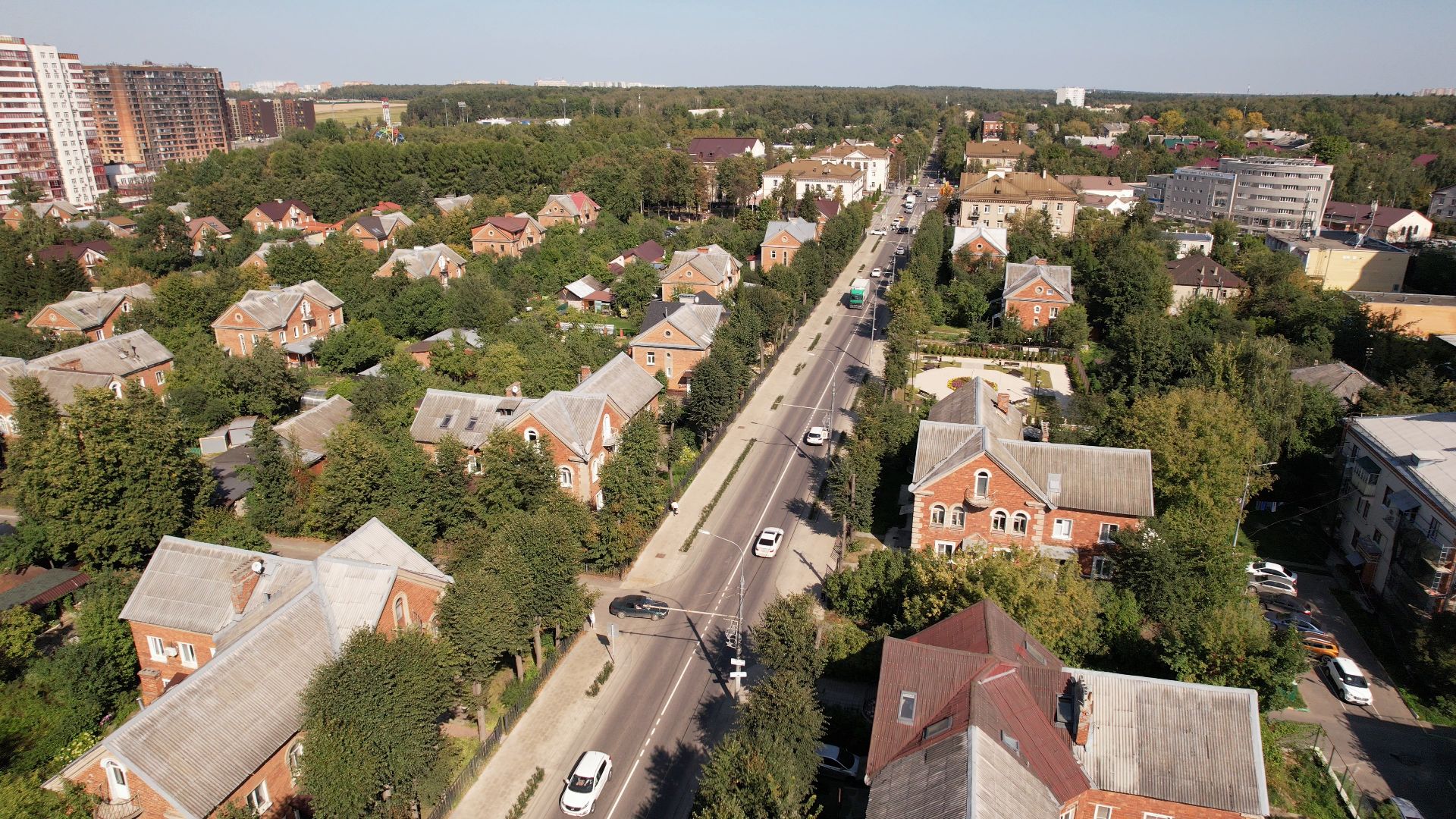 видное, архитектура, культура,видео с коптера,