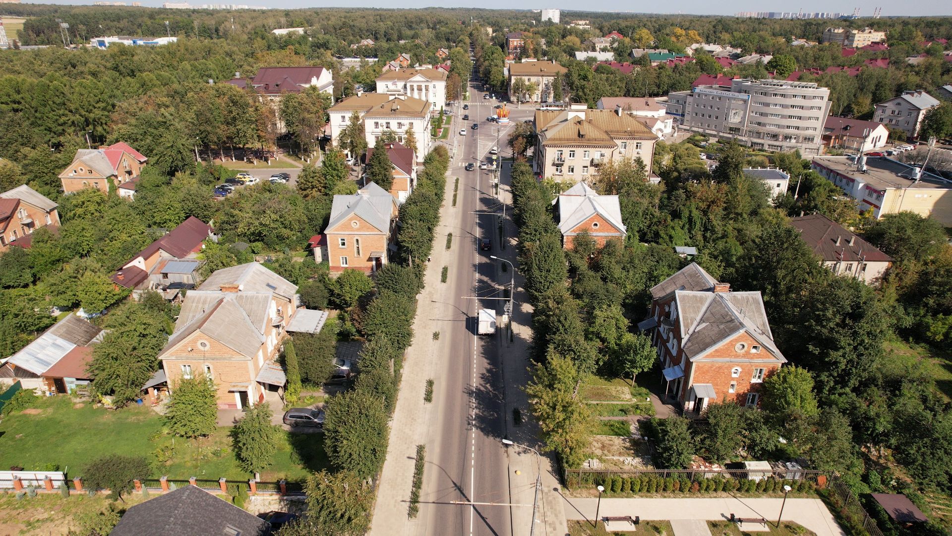 видное, архитектура, культура,видео с коптера,