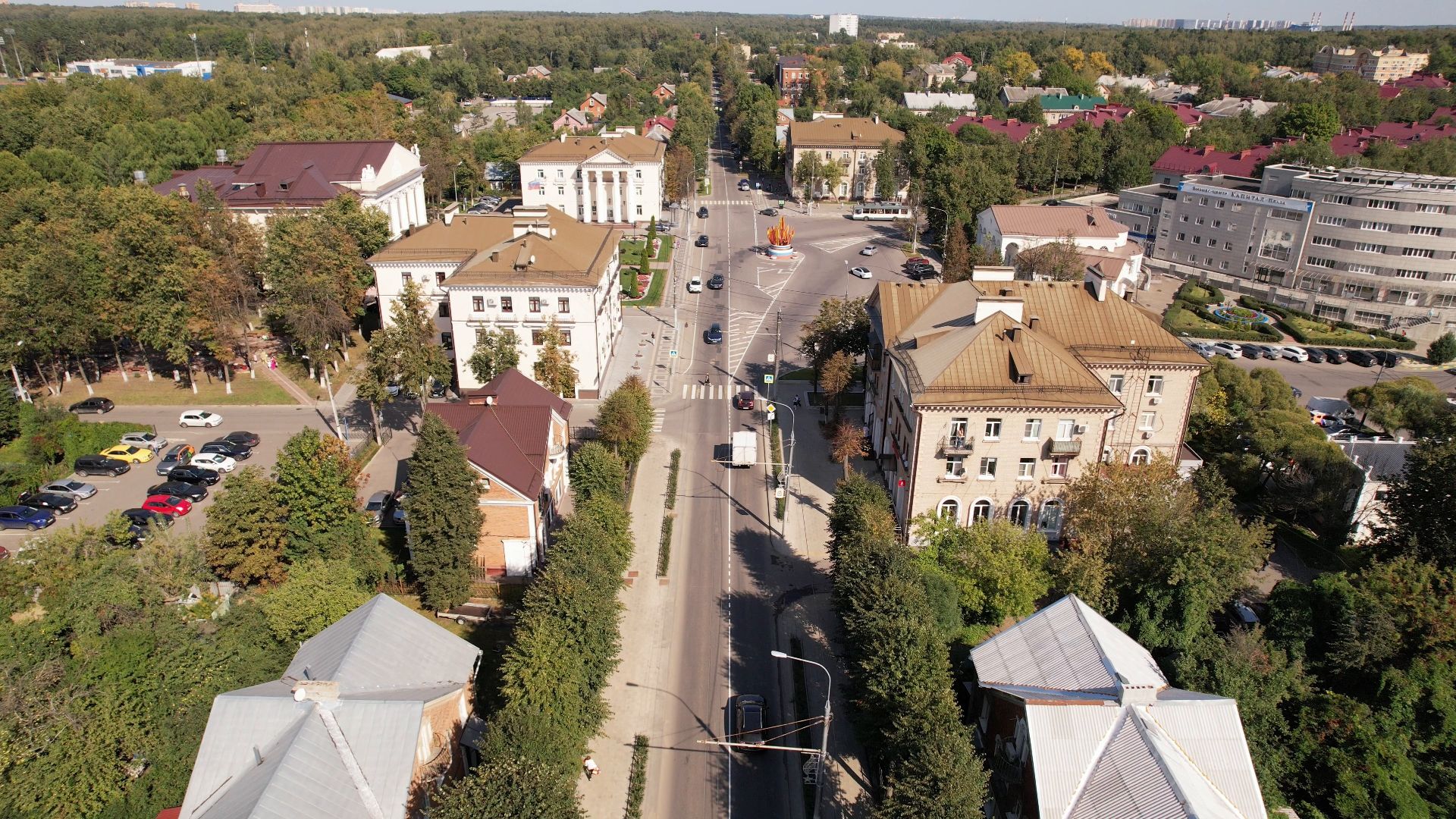 видное, архитектура, культура,видео с коптера,