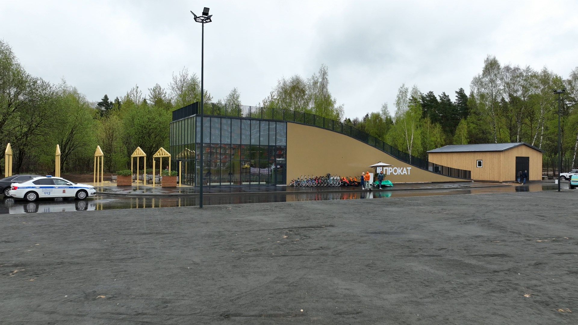 балашиха, парк, ольгинский,видео с коптера,