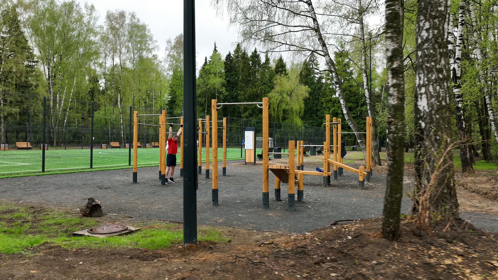 балашиха, парк, ольгинский,видео с коптера,