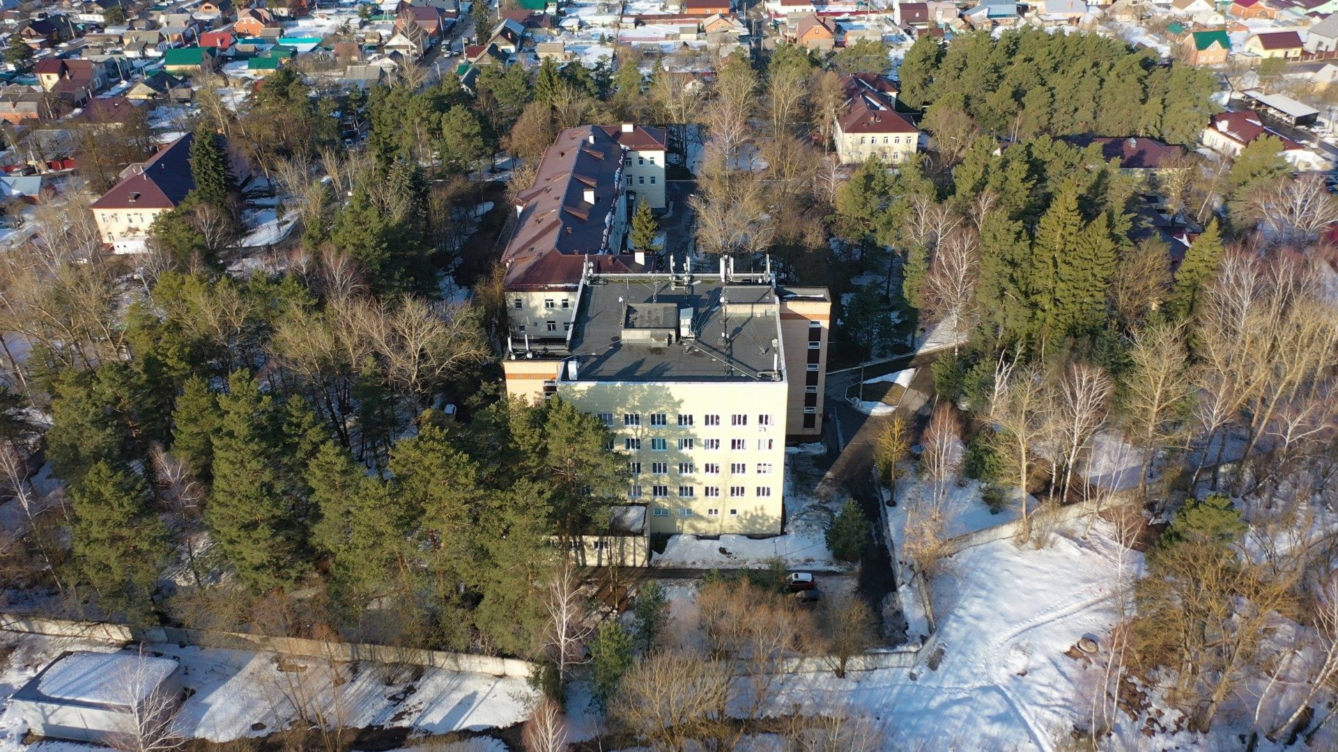 больница, воскресенск, медицина,видео с коптера,