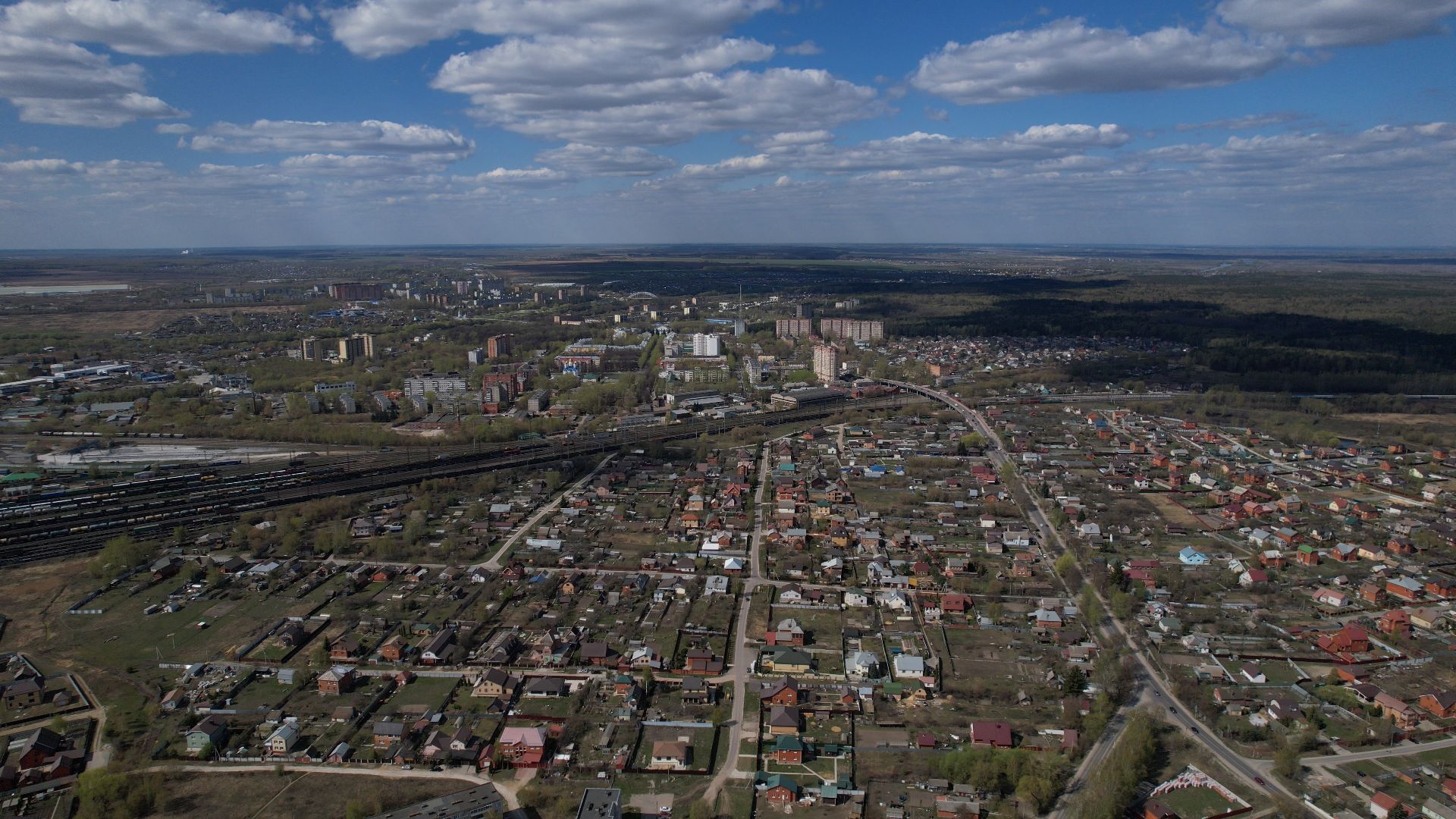 сквер, воскресенск, благоустройство,видео с коптера,