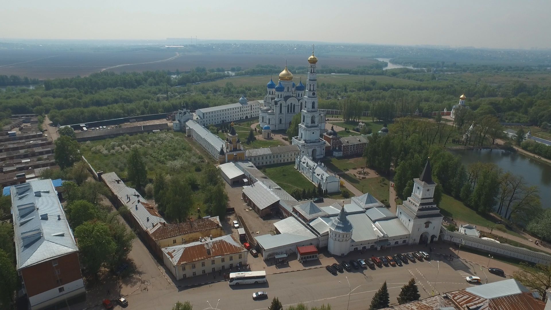 монастырь, дзержинский,видео с коптера,