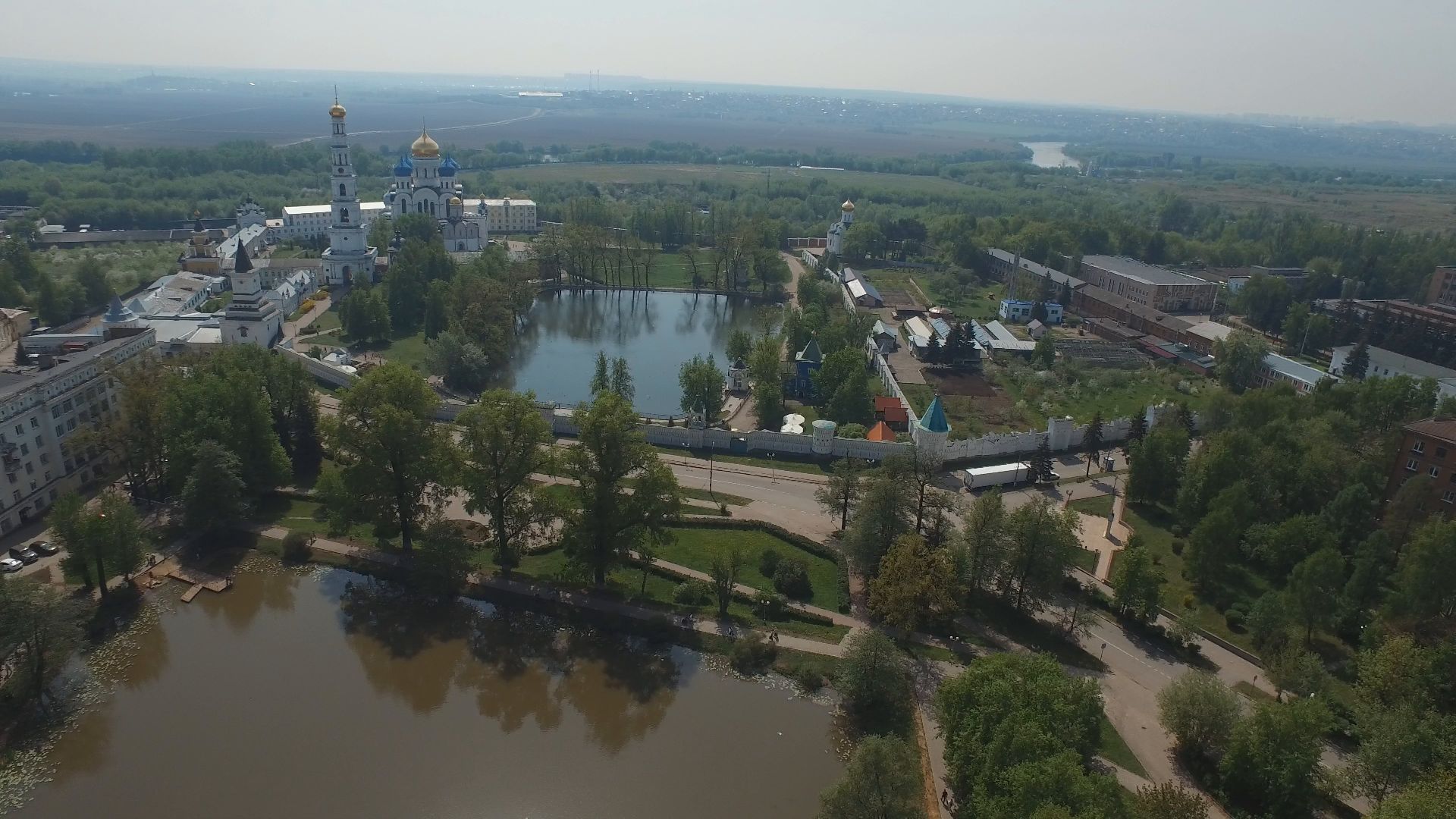 монастырь, дзержинский,видео с коптера,