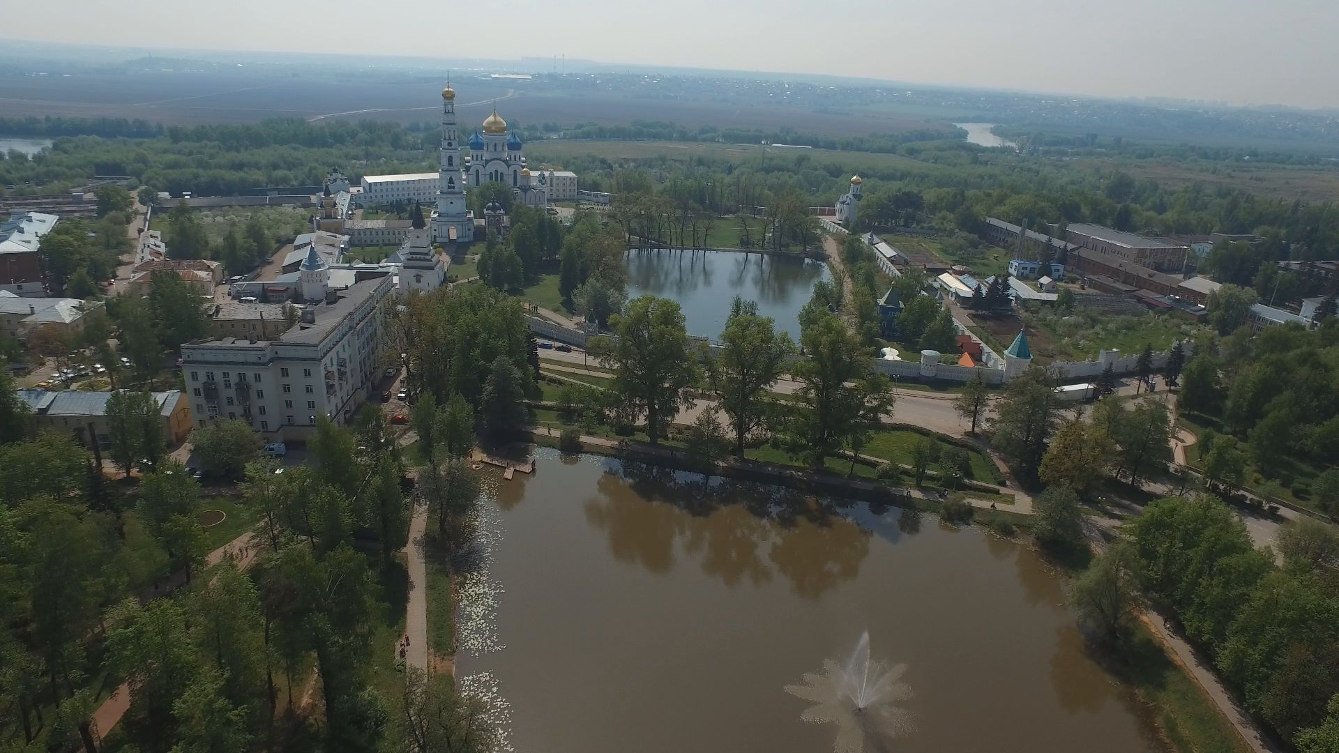 монастырь, дзержинский,видео с коптера,