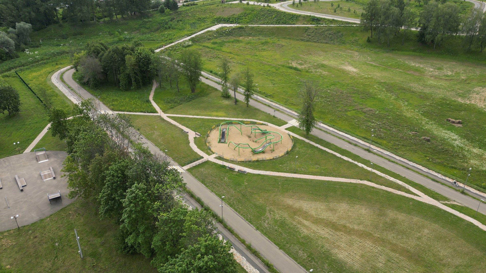 можайск, ривьера, горка, парк,видео с коптера,