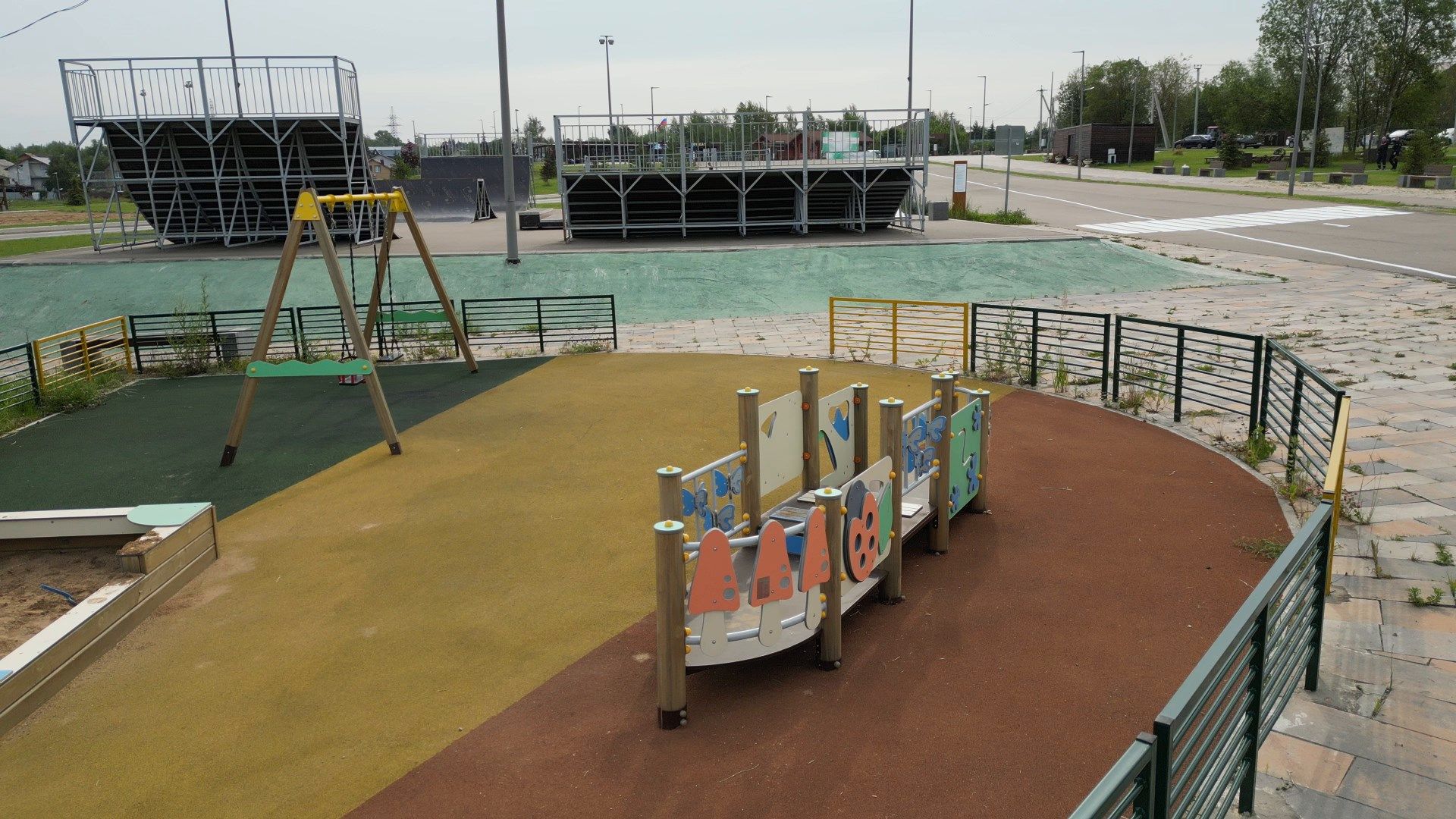 можайск, ривьера, горка, парк,видео с коптера,