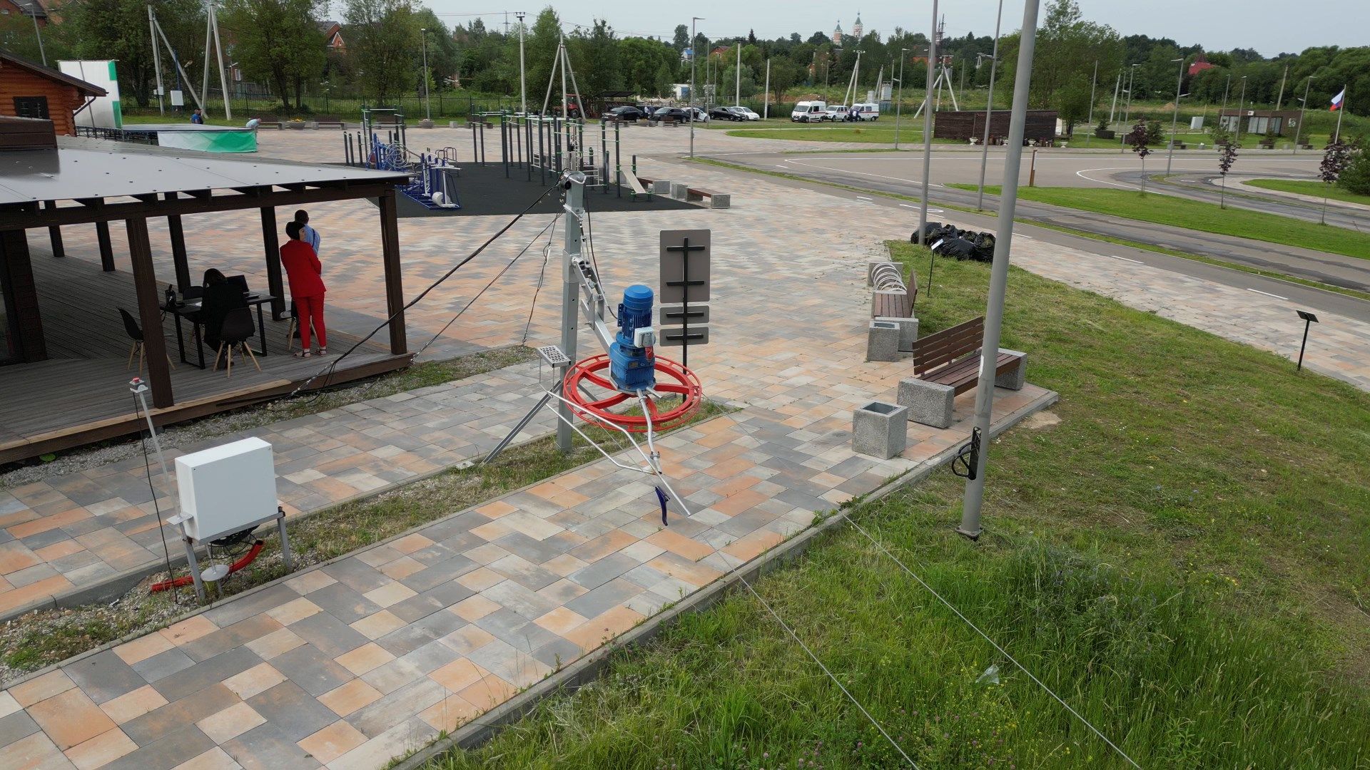 можайск, ривьера, горка, парк,видео с коптера,