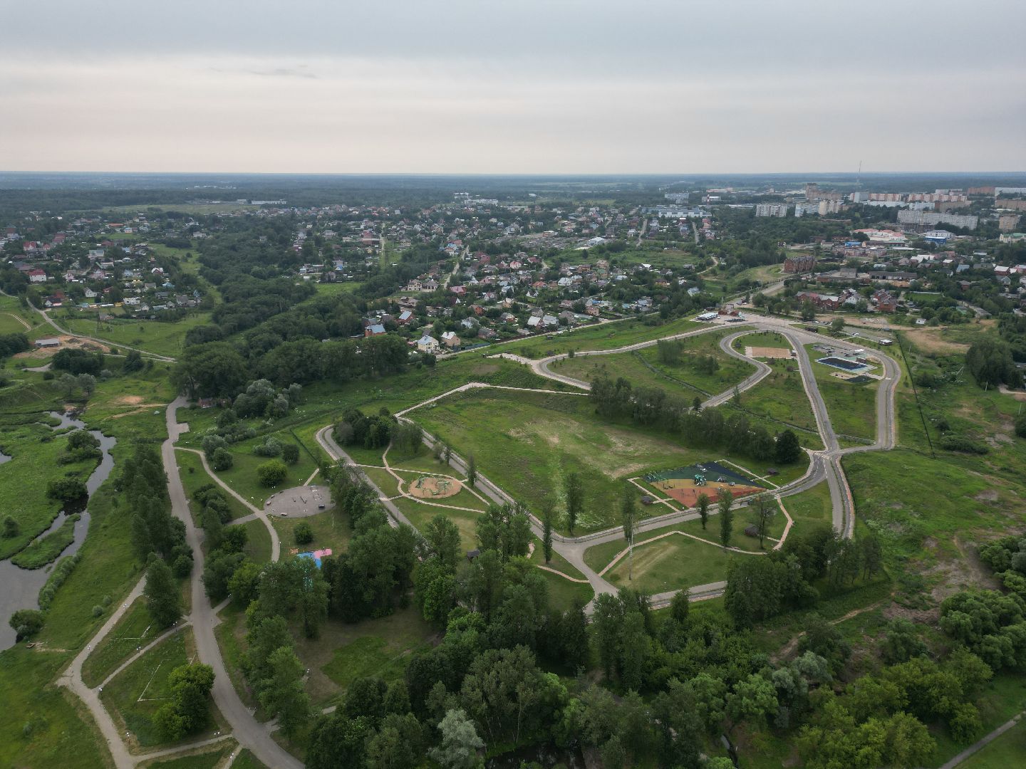можайск, ривьера, горка, парк,видео с коптера,