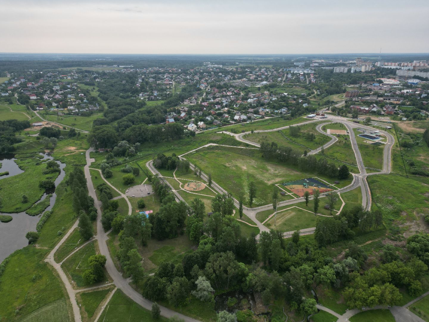 можайск, ривьера, горка, парк,видео с коптера,