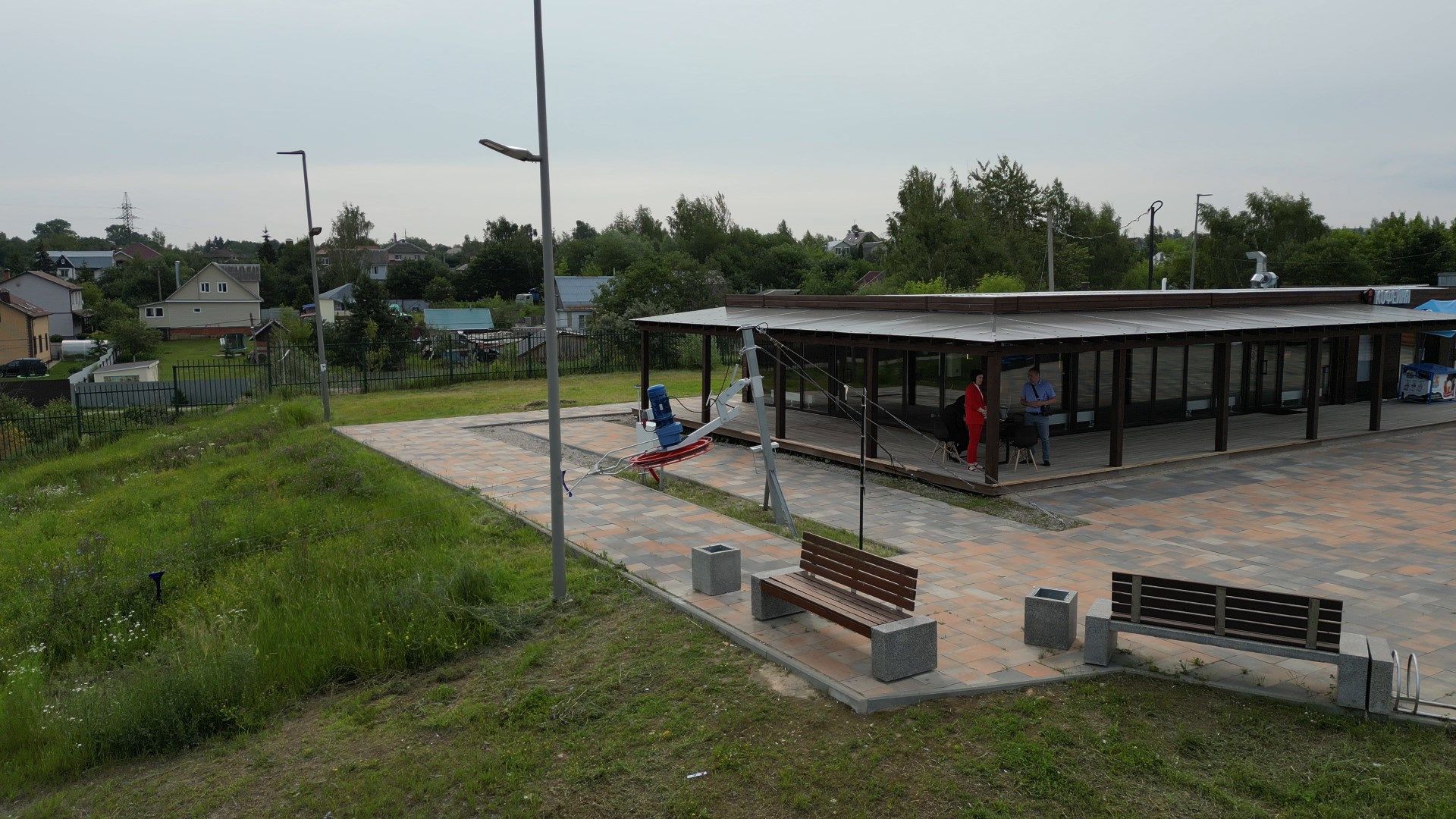 можайск, ривьера, горка, парк,видео с коптера,