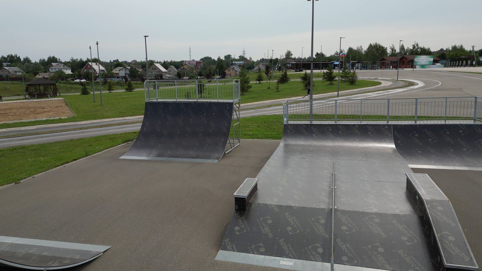 можайск, ривьера, горка, парк,видео с коптера,