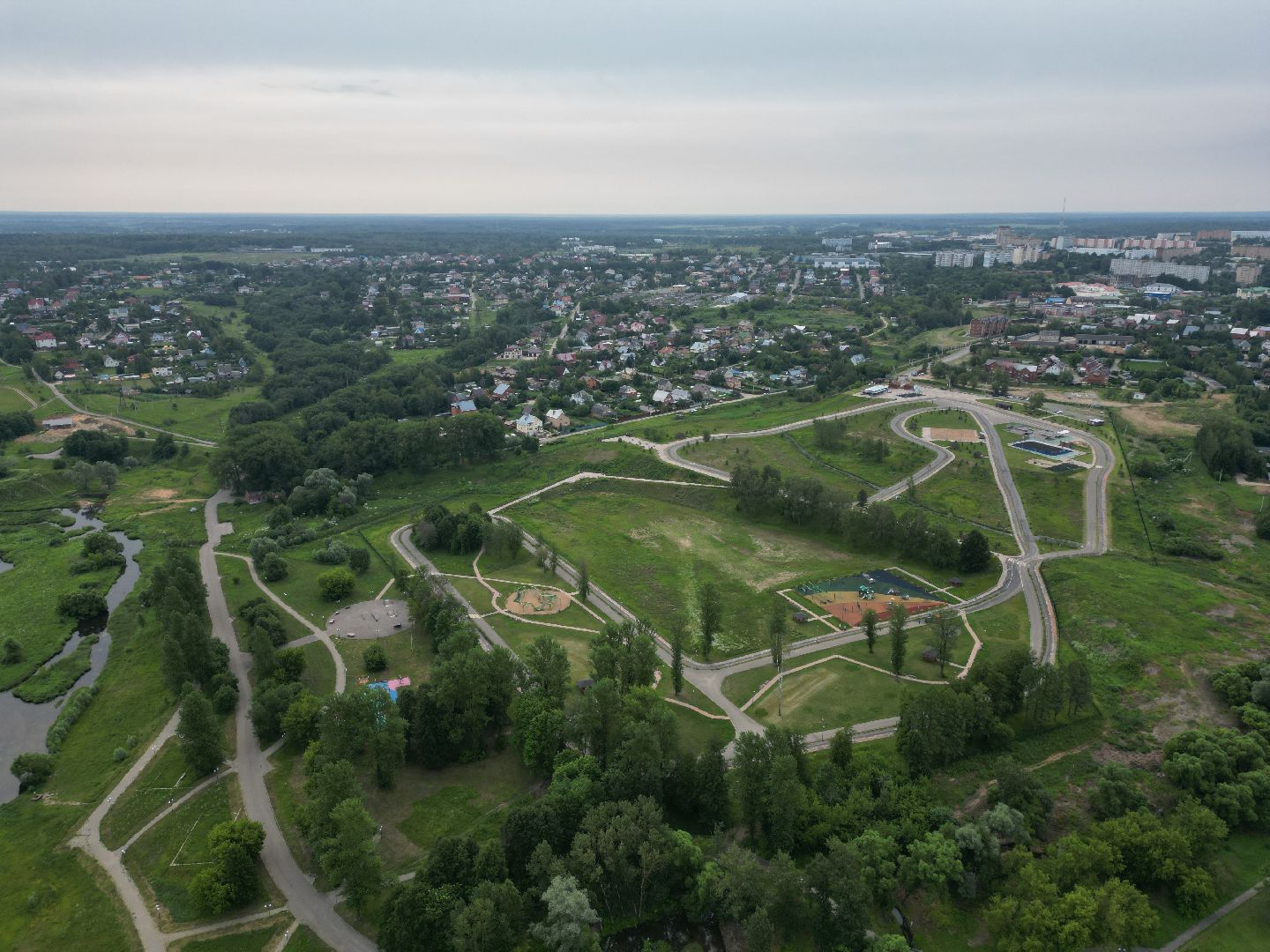 можайск, ривьера, горка, парк,видео с коптера,