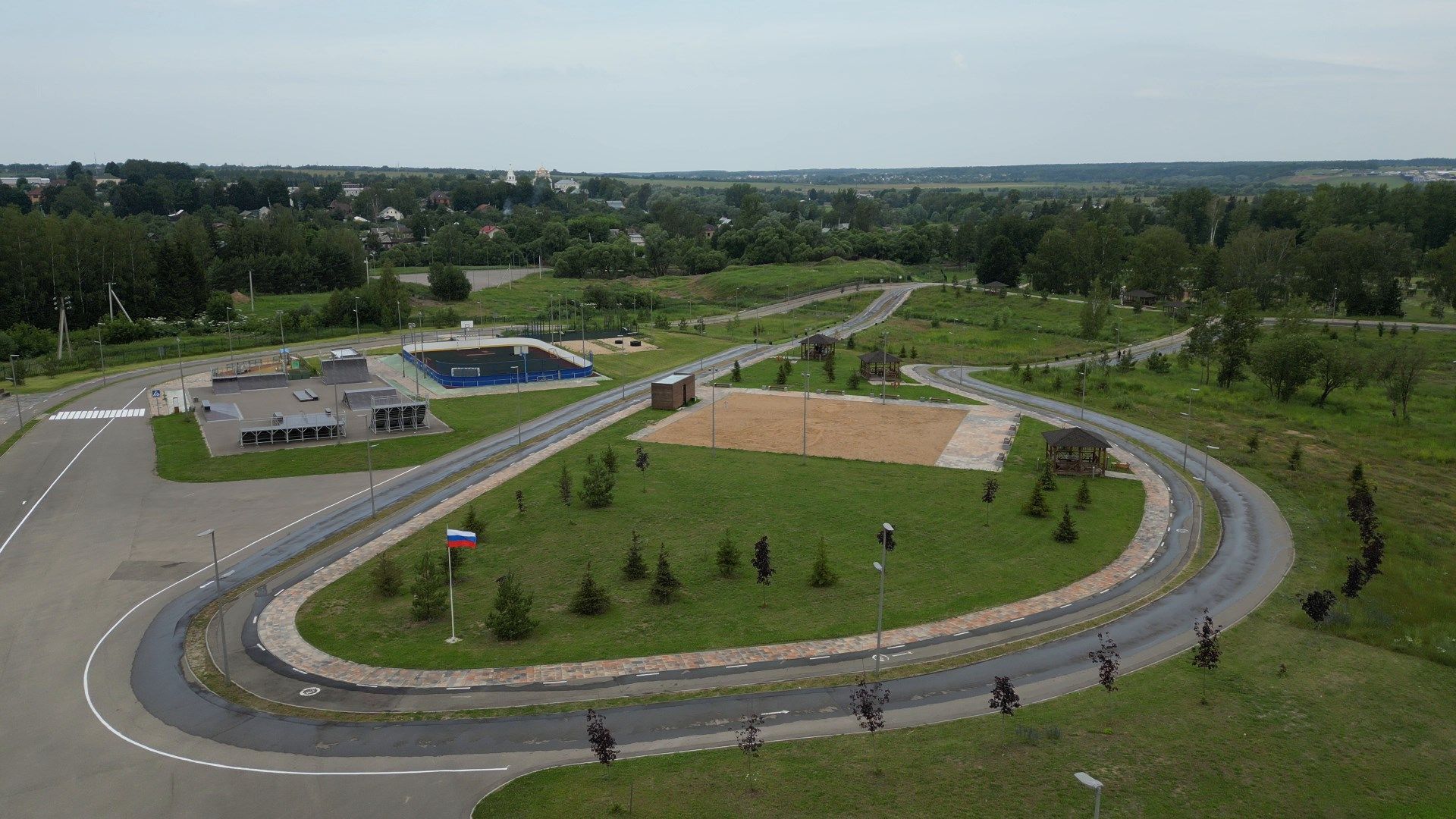 можайск, ривьера, горка, парк,видео с коптера,