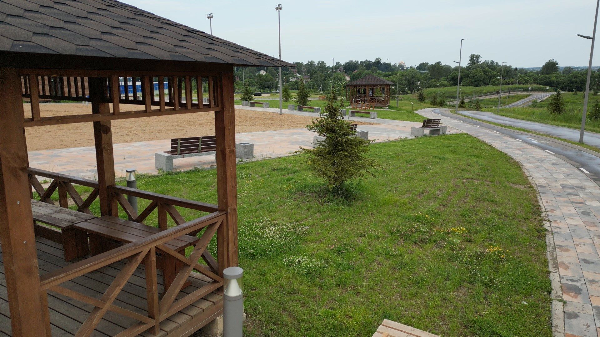 можайск, ривьера, горка, парк,видео с коптера,