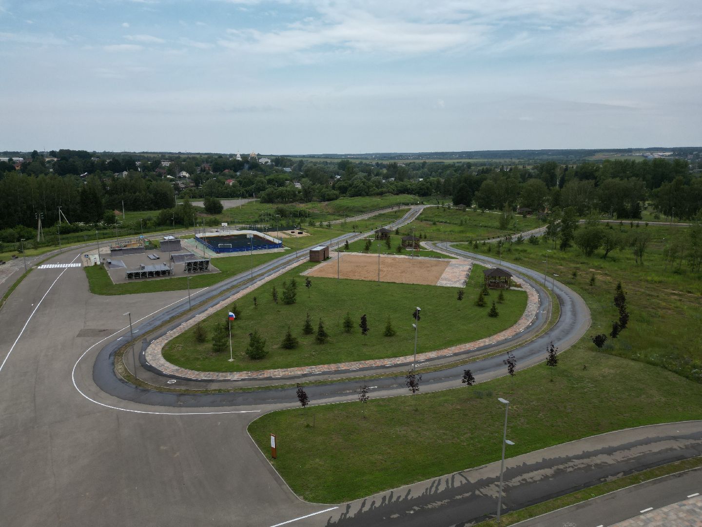 можайск, ривьера, горка, парк,видео с коптера,