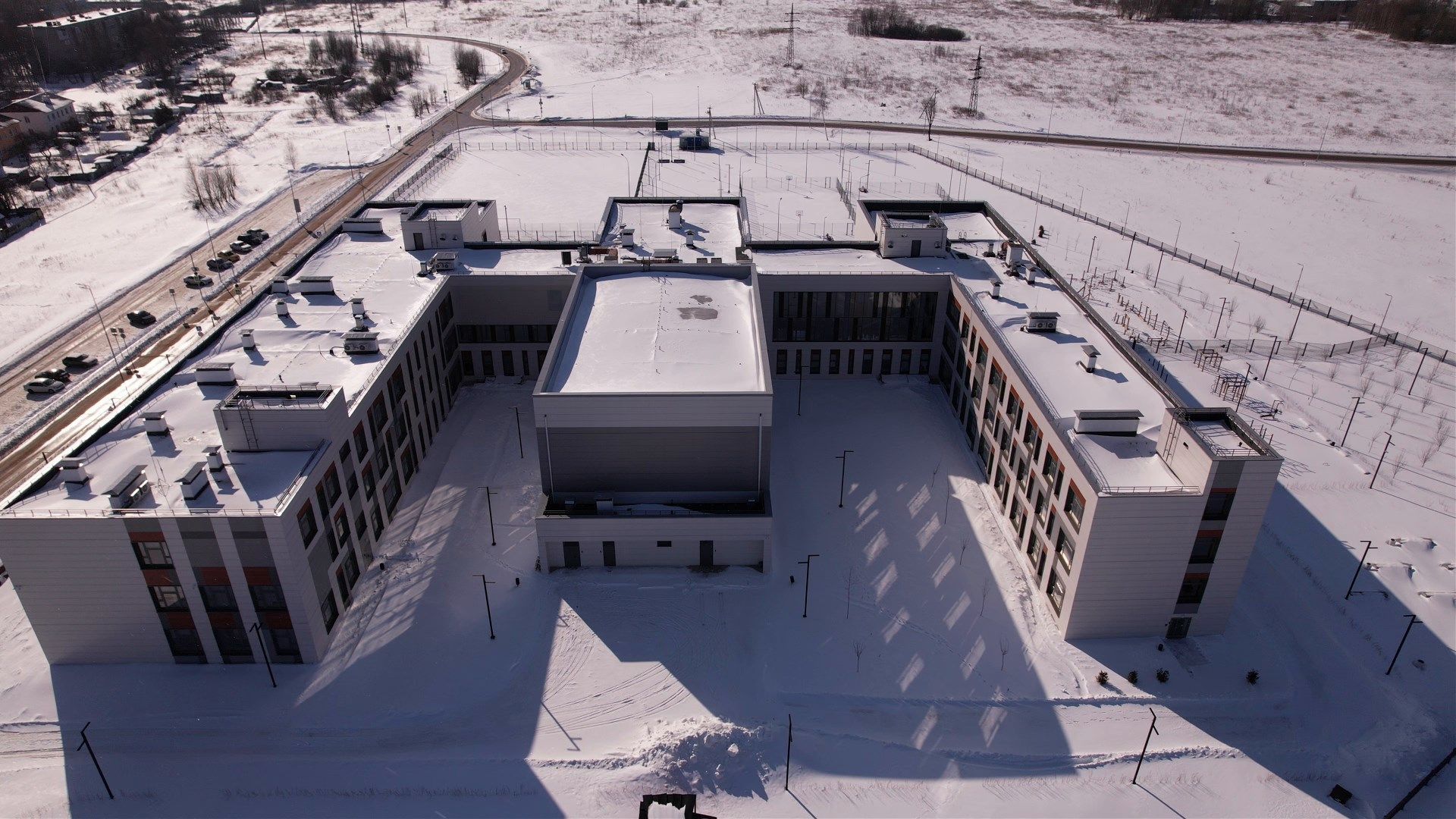 школа, можайск,видео с коптера,