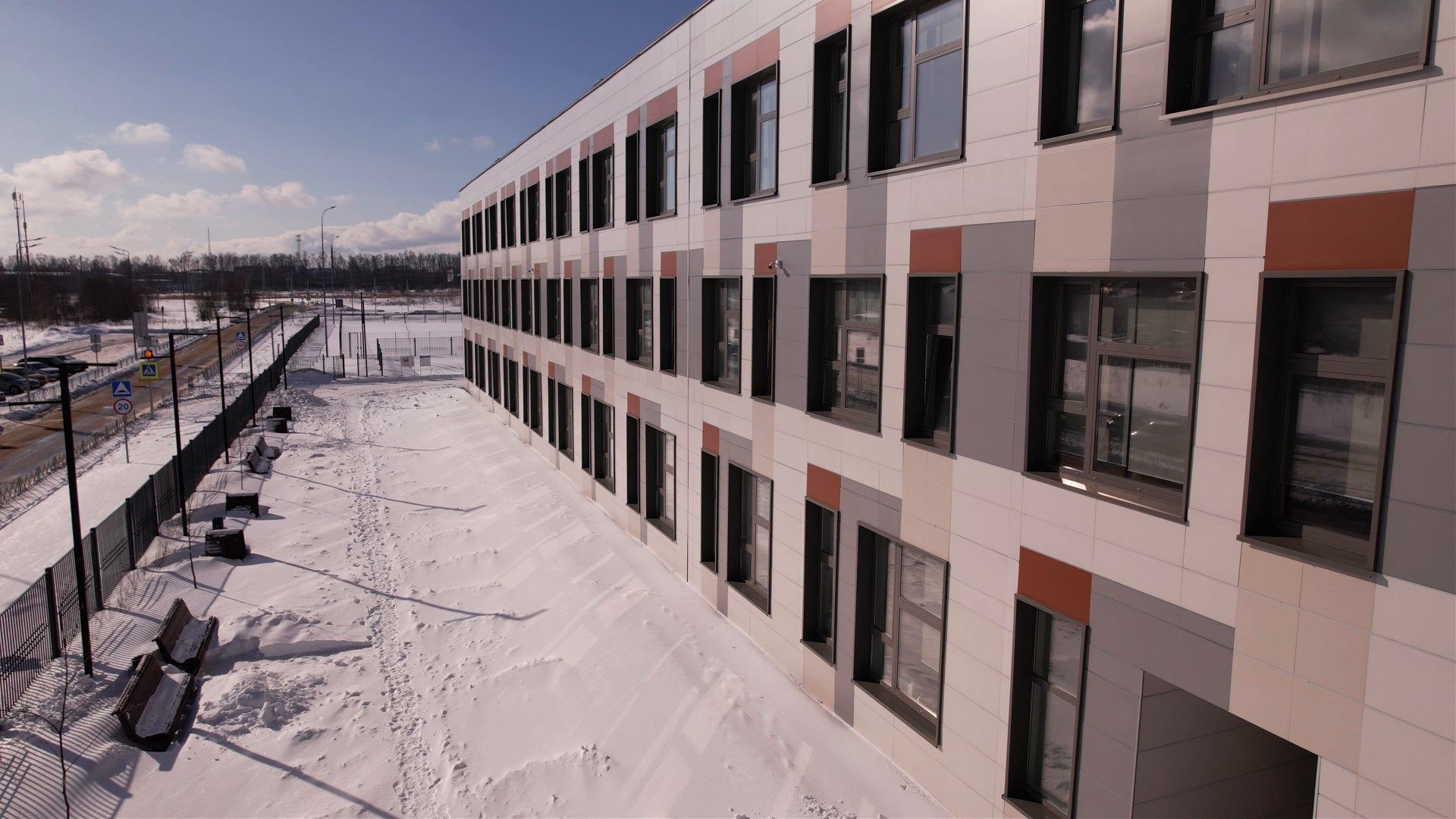 школа, можайск,видео с коптера,