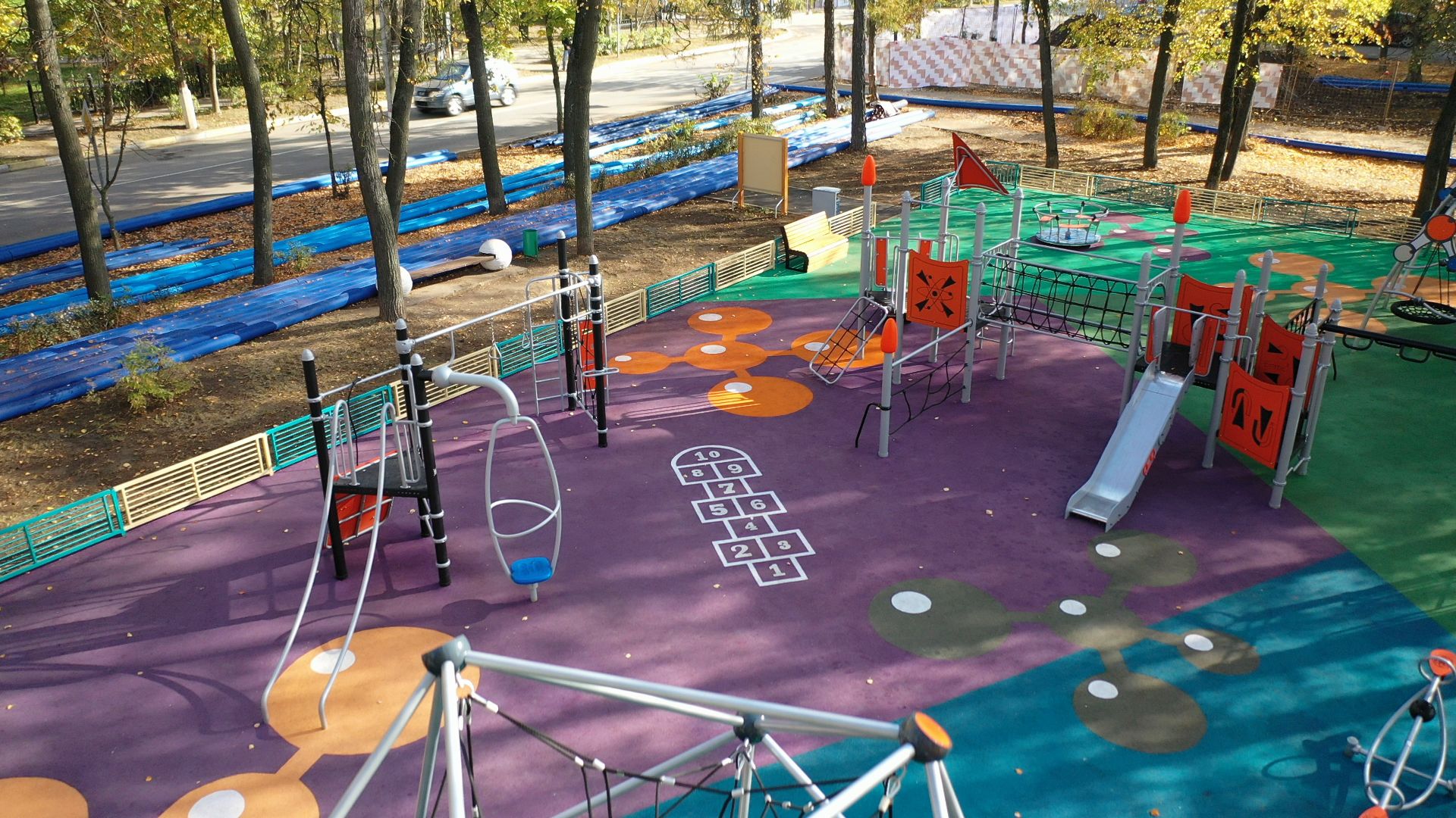 дети, площадка, воскресенск,видео с коптера,