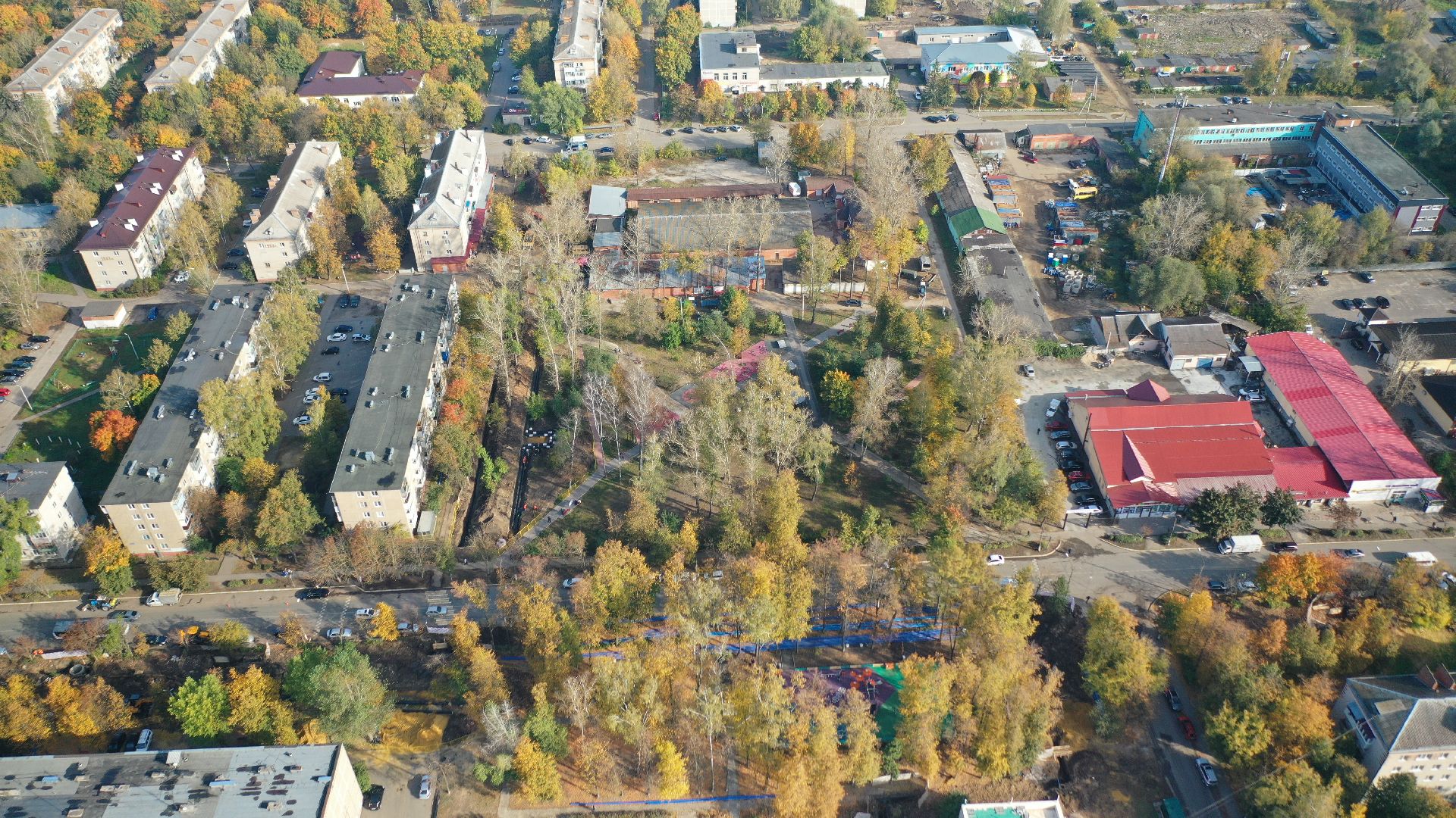 дети, площадка, воскресенск,видео с коптера,