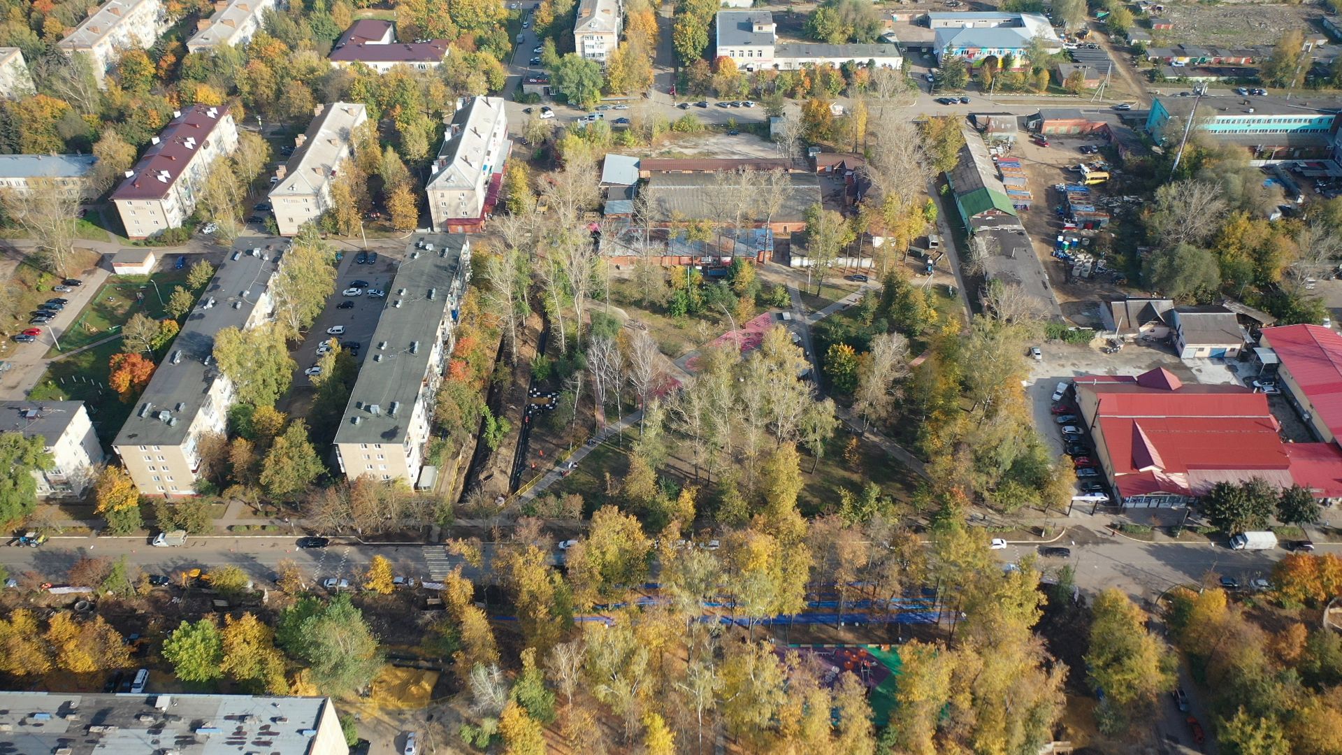 дети, площадка, воскресенск,видео с коптера,