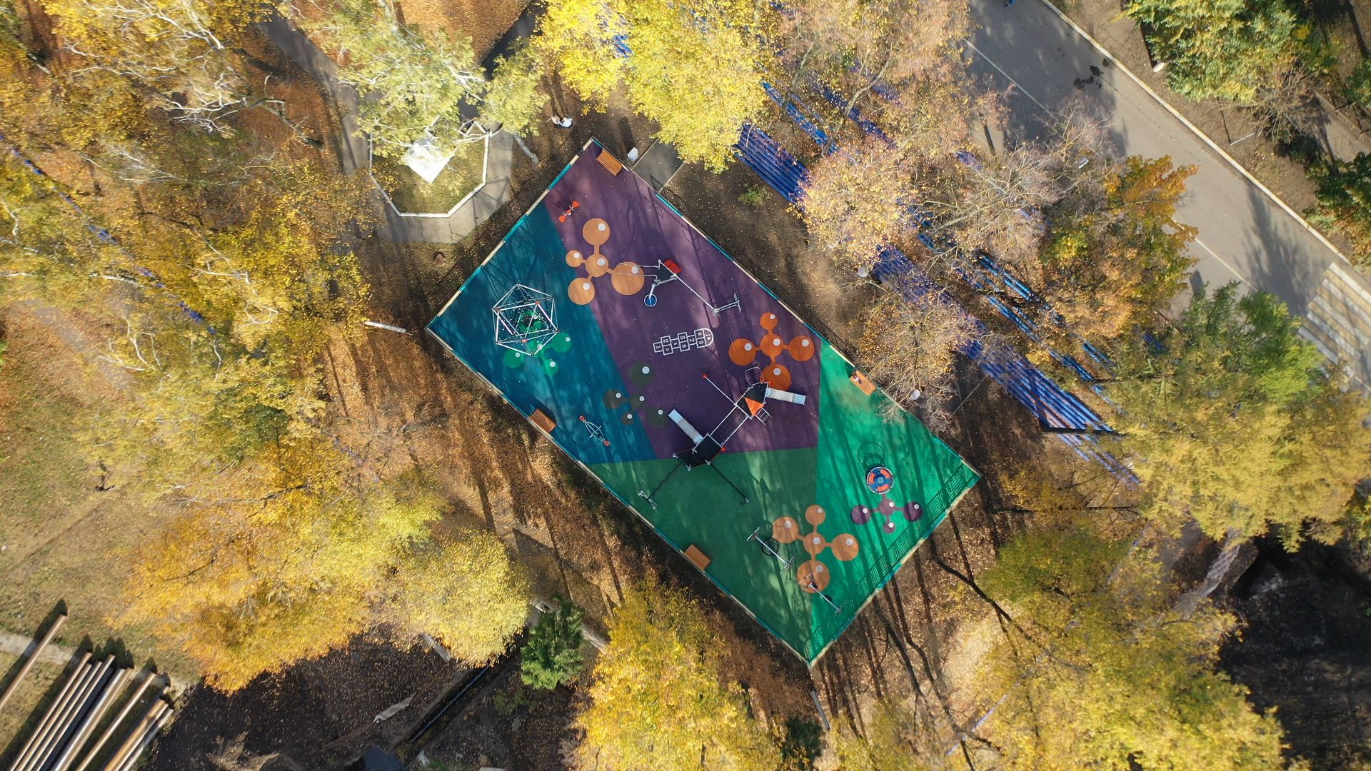 дети, площадка, воскресенск,видео с коптера,