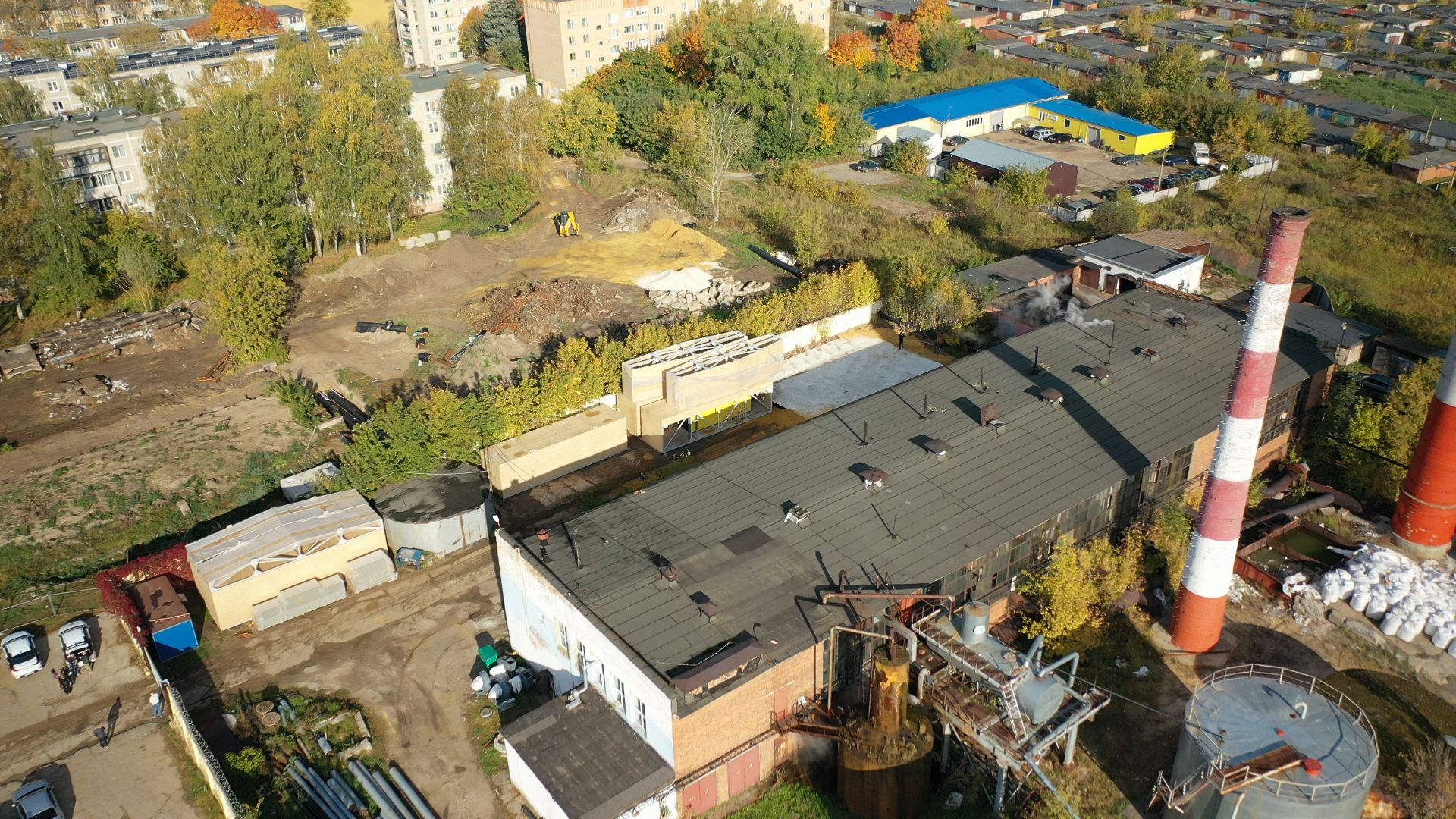 котельная, тепло, воскресенск,видео с коптера,