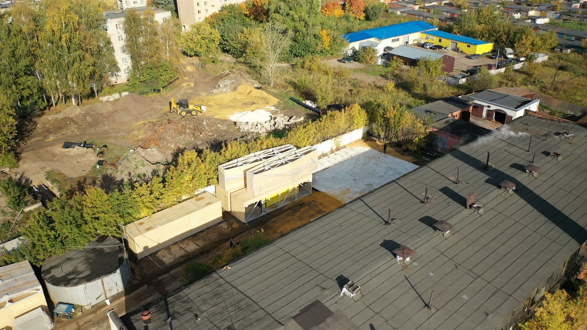 котельная, тепло, воскресенск,видео с коптера,