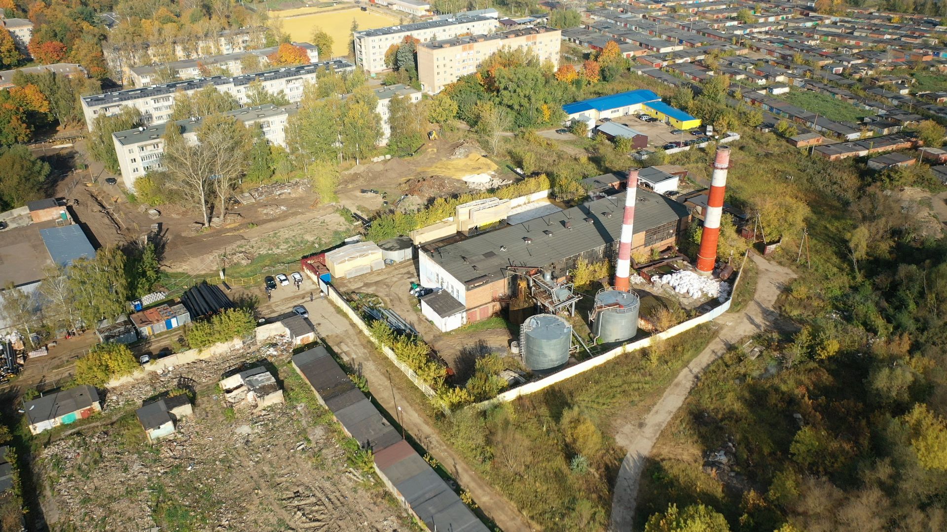 котельная, тепло, воскресенск,видео с коптера,