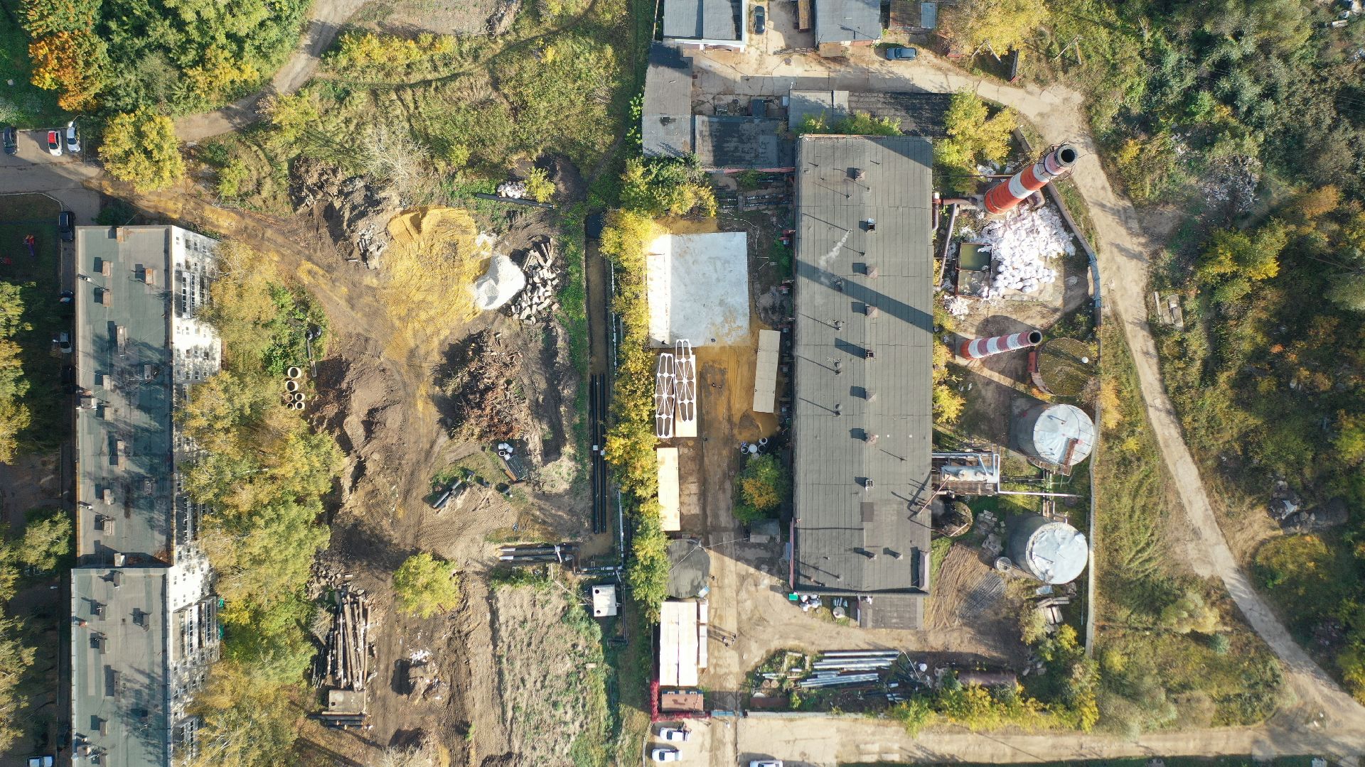 котельная, тепло, воскресенск,видео с коптера,