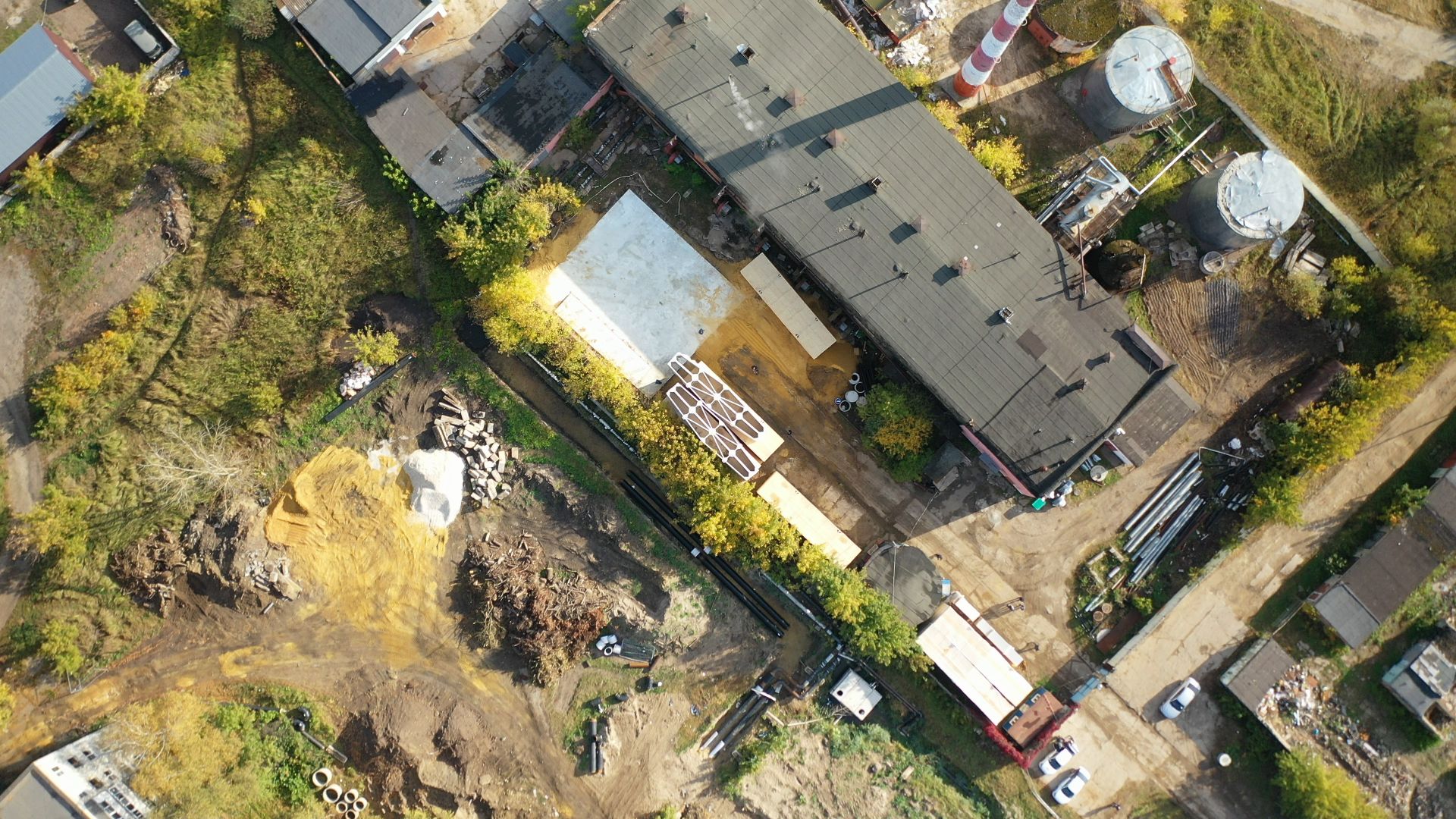 котельная, тепло, воскресенск,видео с коптера,