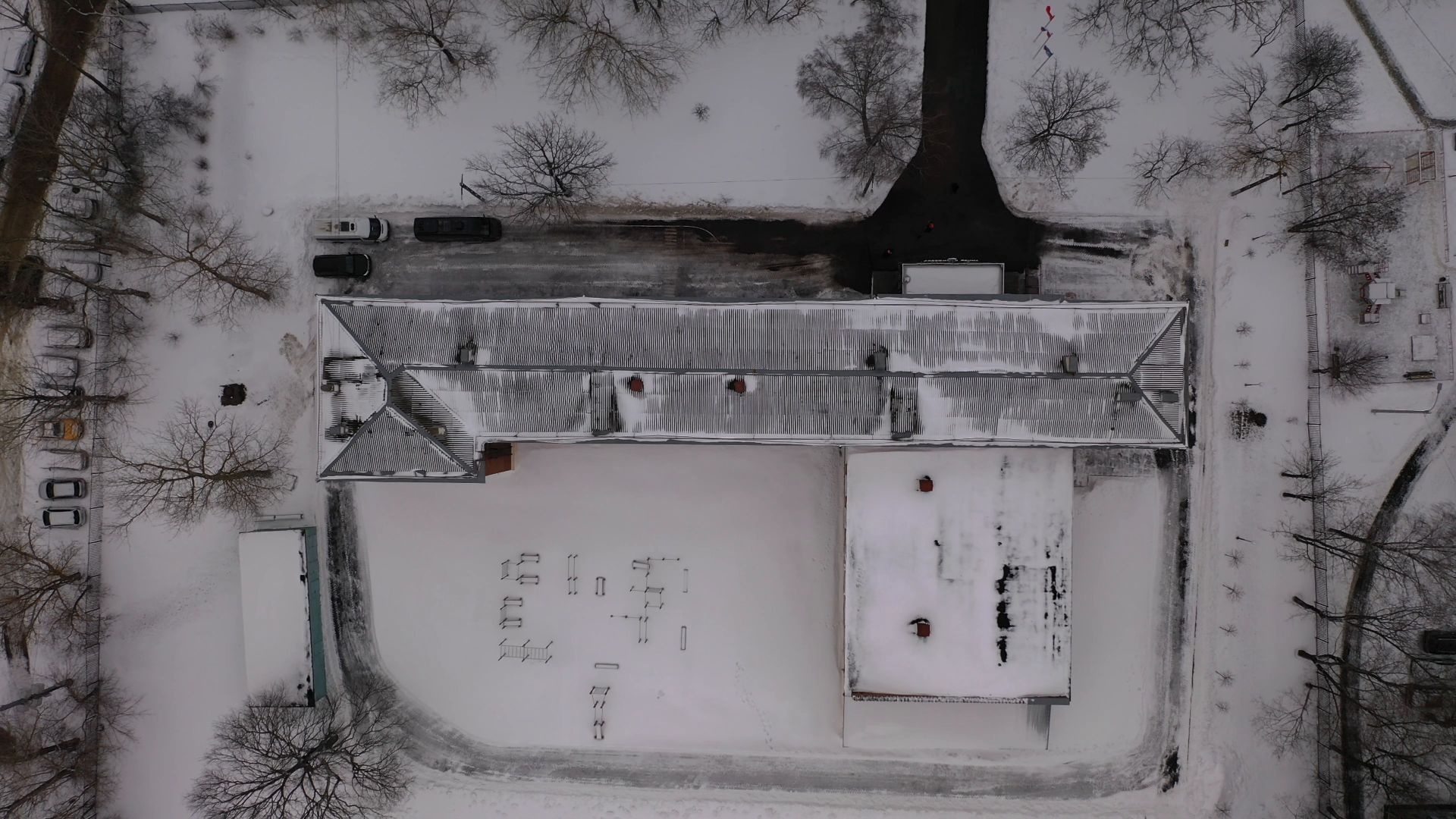 климовск, лицей, спорт,видео с коптера,