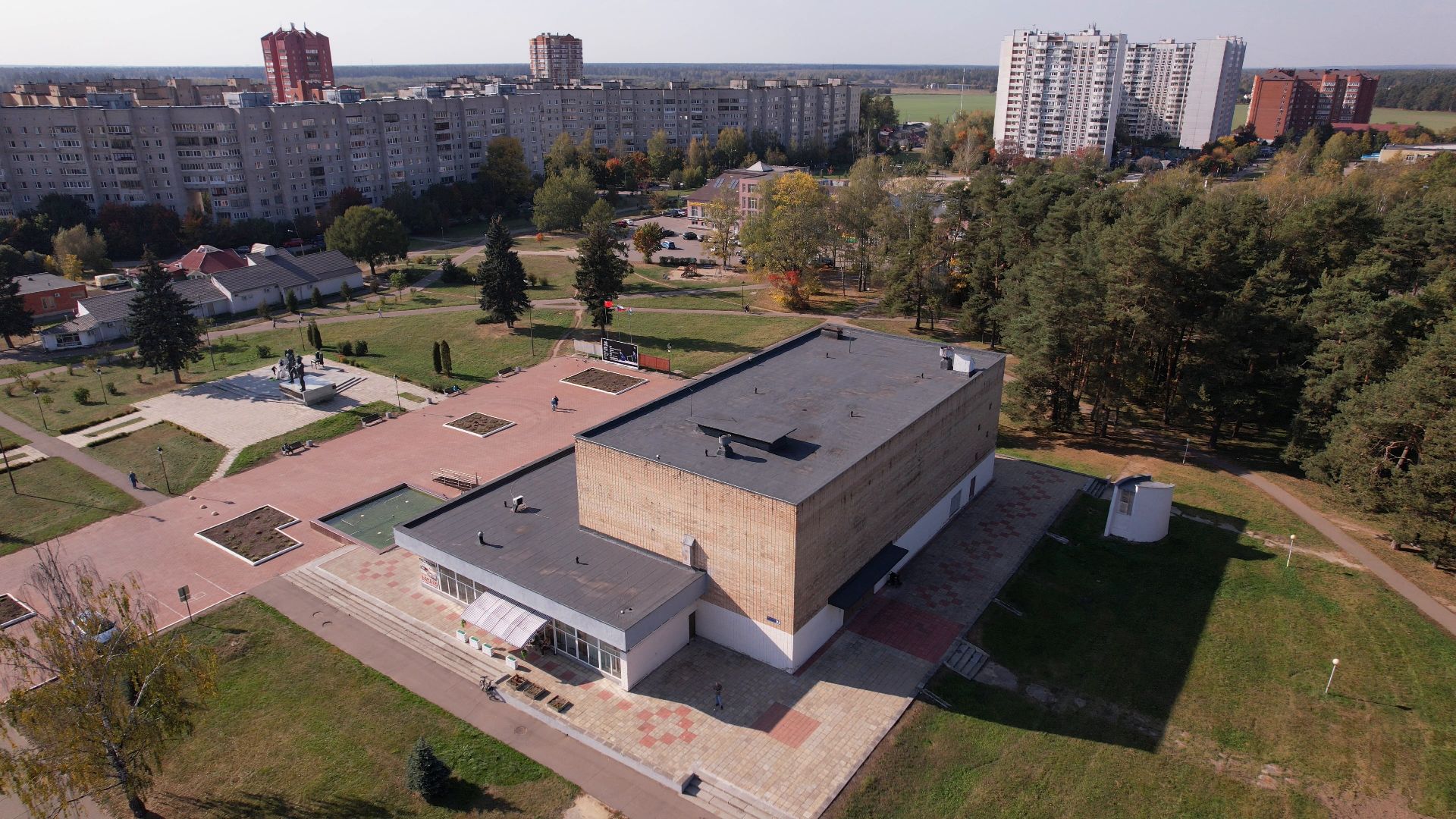 черноголовка, дом, ученых,видео с коптера,