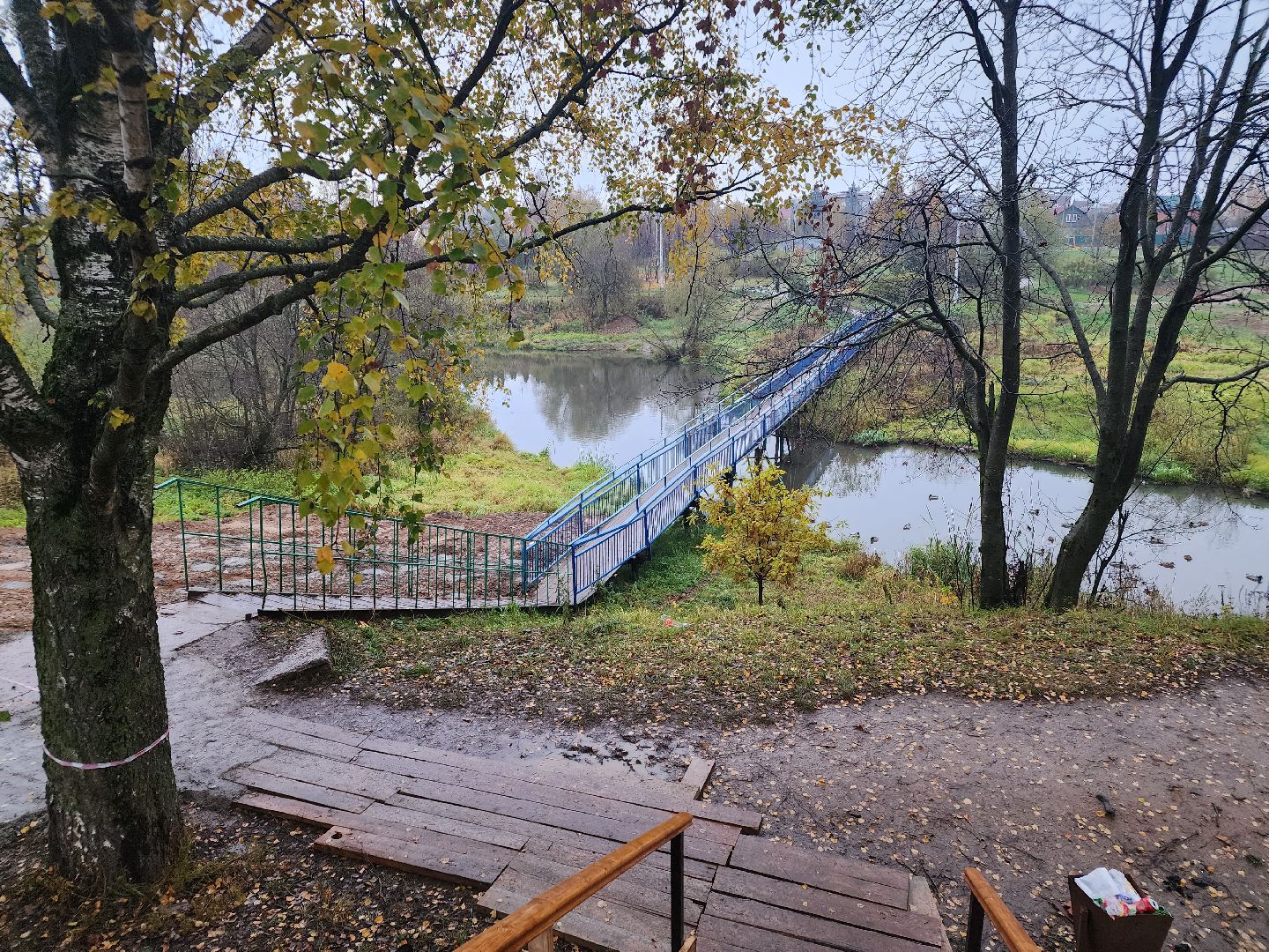 Нахабино, Мост, Школа, Река, благоуйстройство, пандусы,