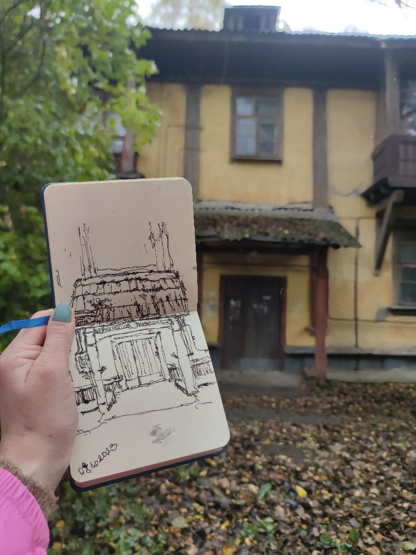 Архитектура, Скетчинг, Наброски, урбанистика, Дубна,