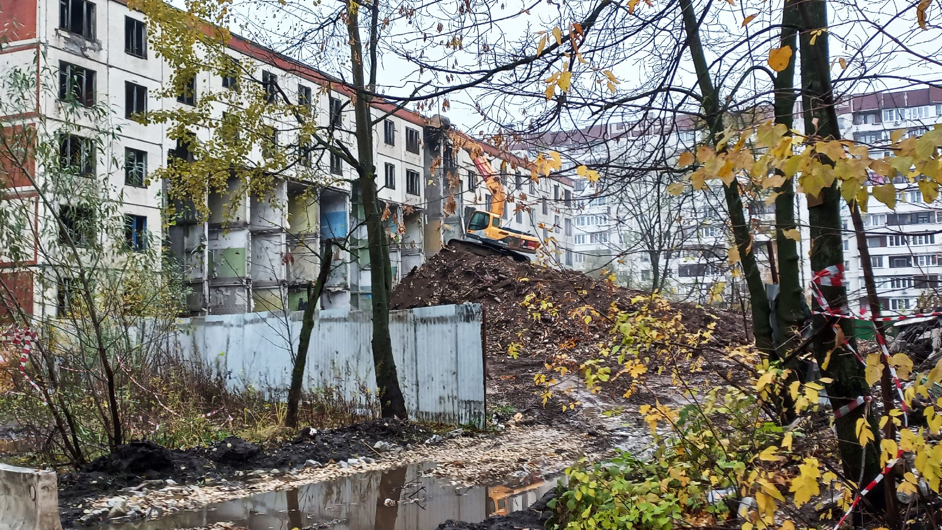 строительство, демонтаж, снос здания, электросталь, строительный мусор,