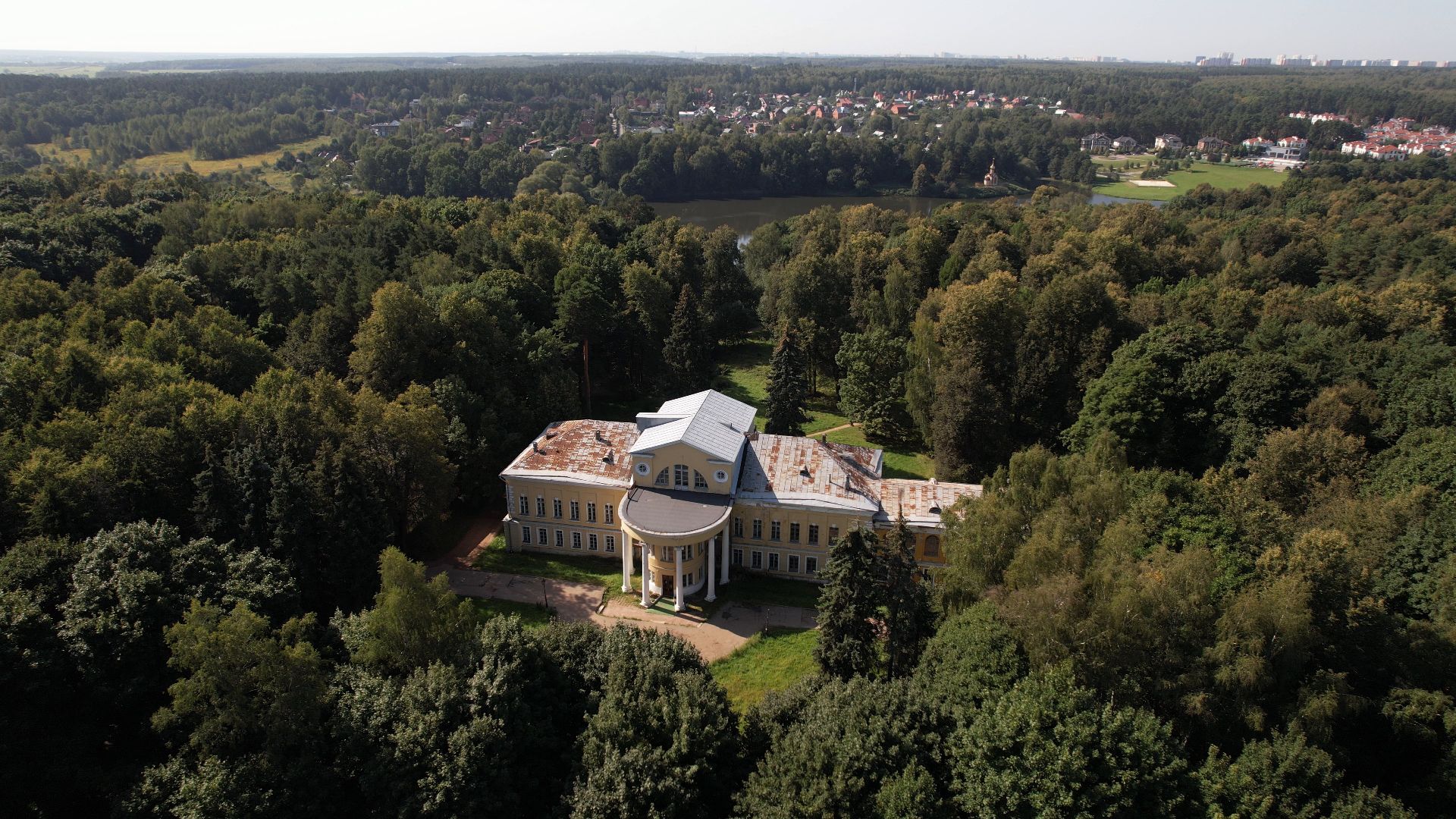 видное, Суханово, усадьба, культура,видео с коптера,