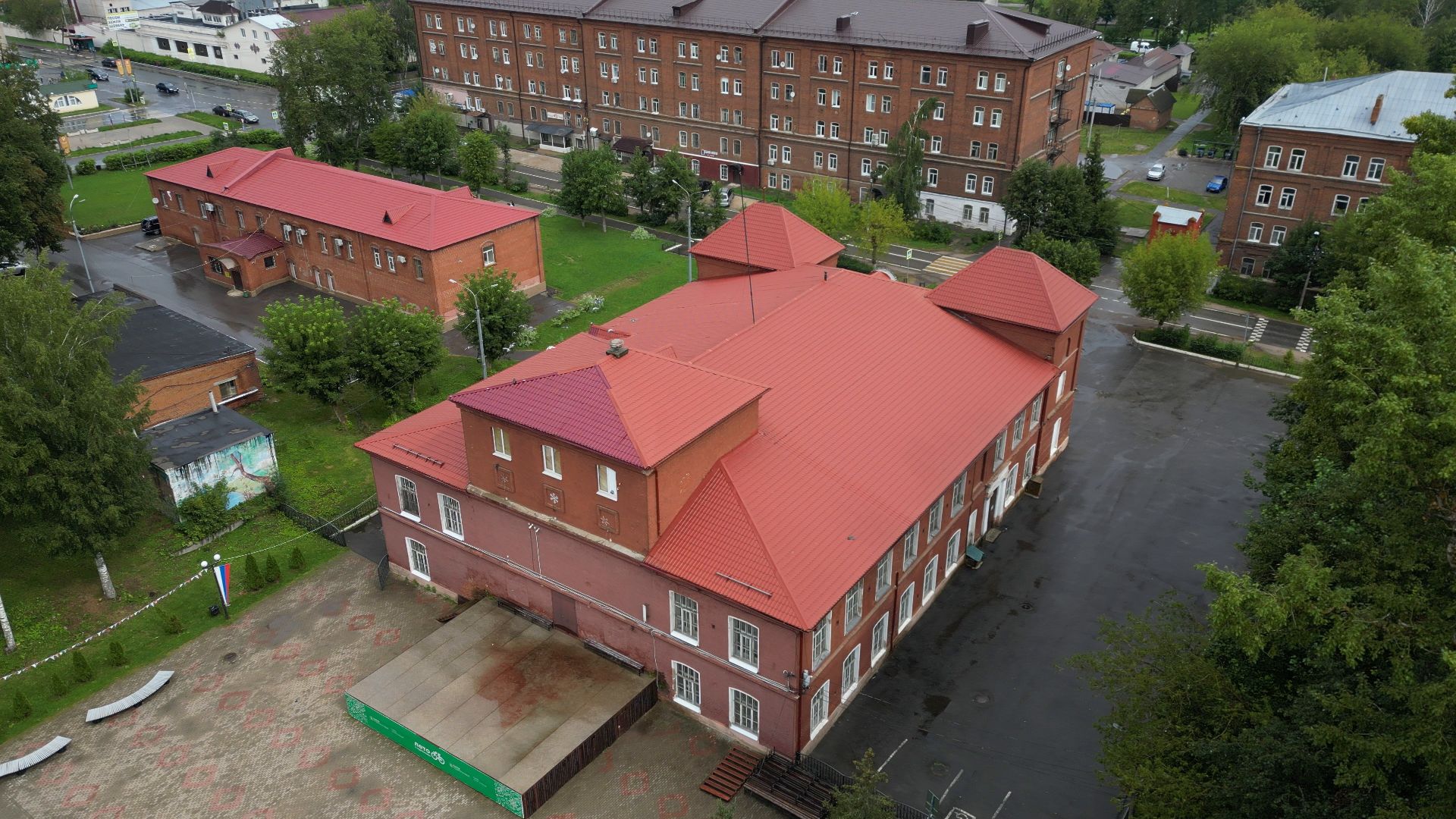 высоковск, архитектура, культура,видео с коптера,