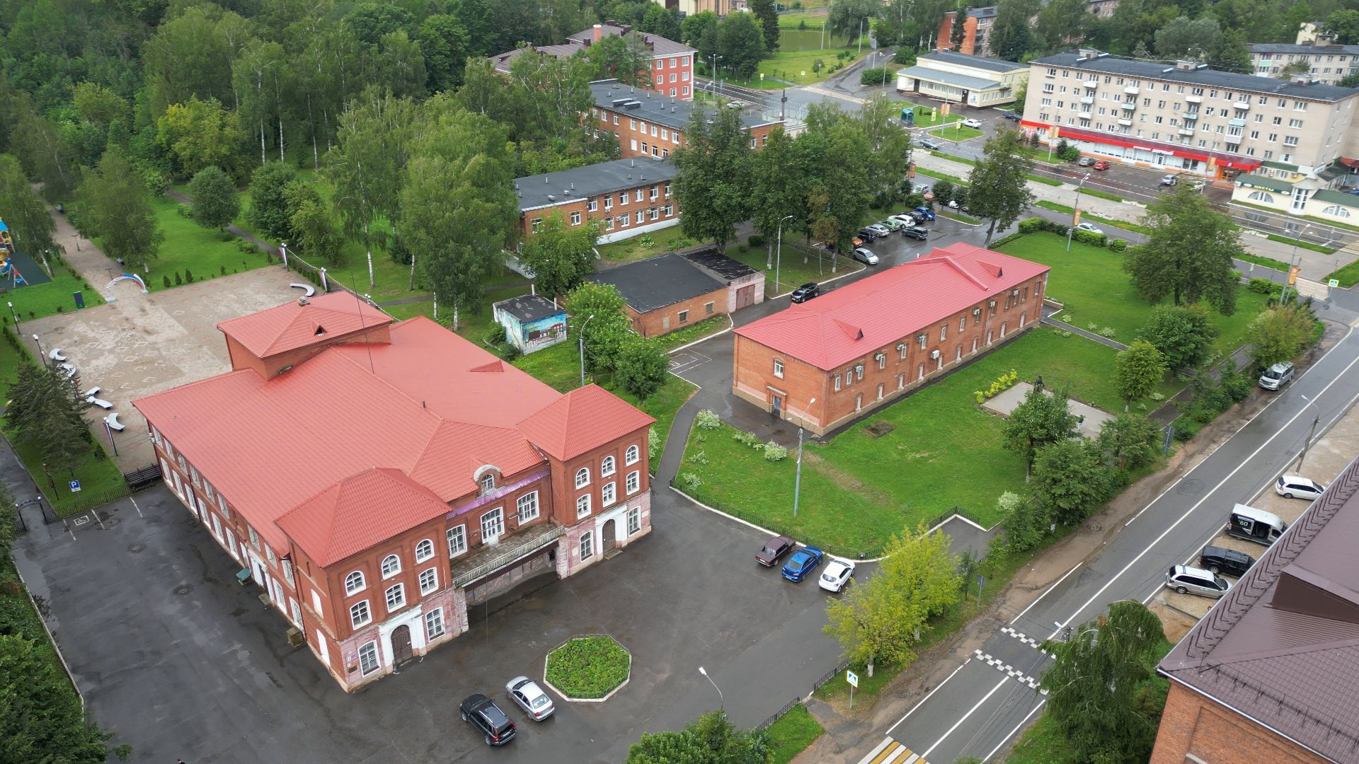 высоковск, архитектура, культура,видео с коптера,