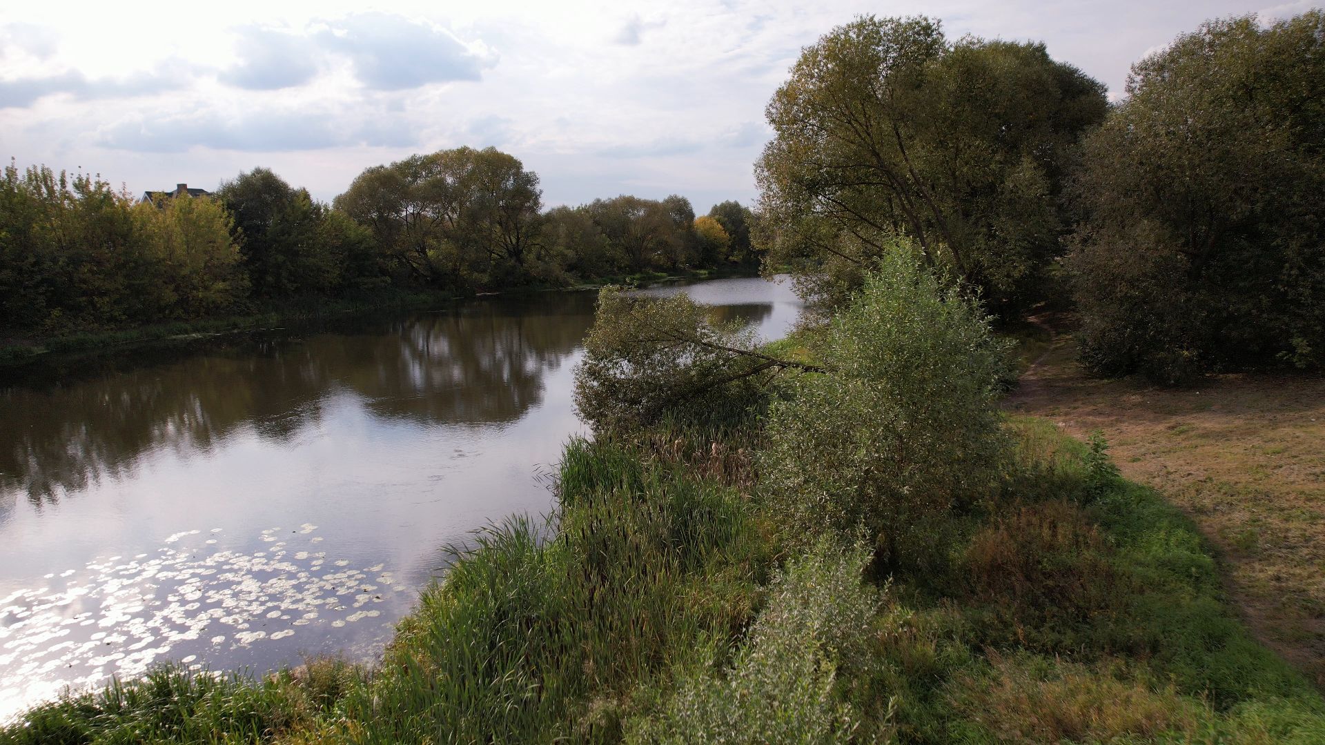 жуковский, благоустройство, набережная,видео с коптера,