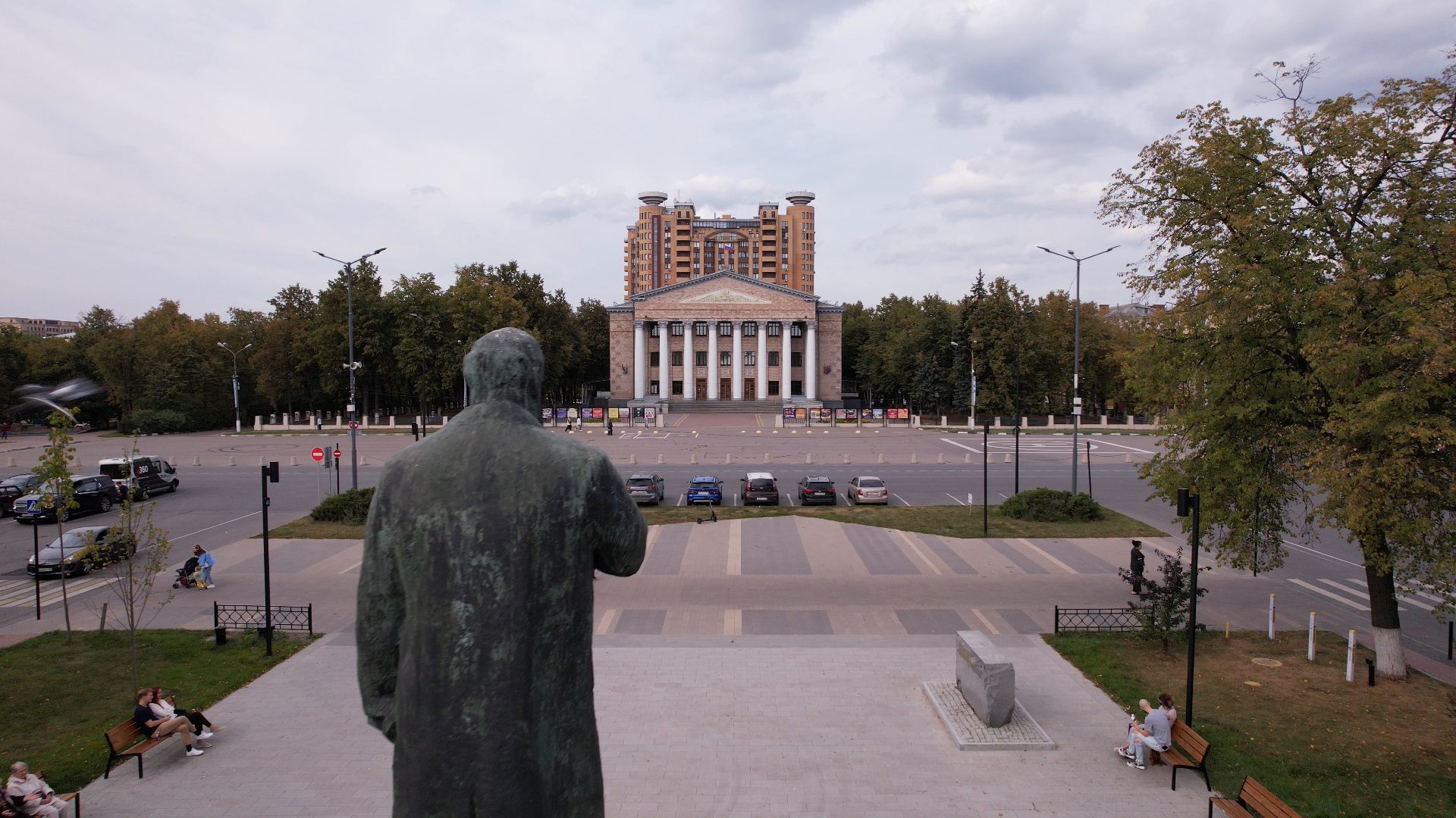 жуковский, благоустройство, история,видео с коптера,