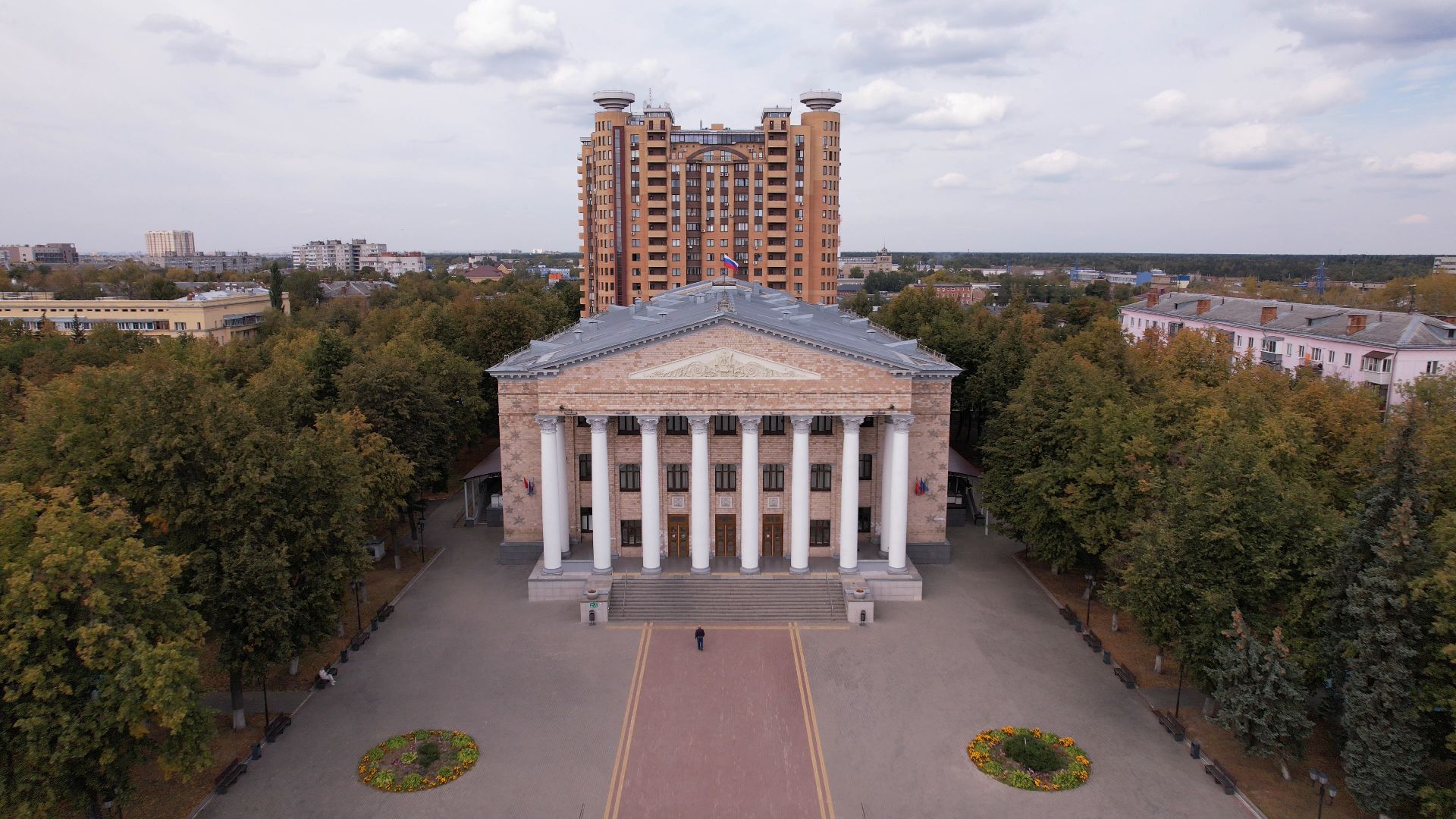 жуковский, благоустройство, история,видео с коптера,