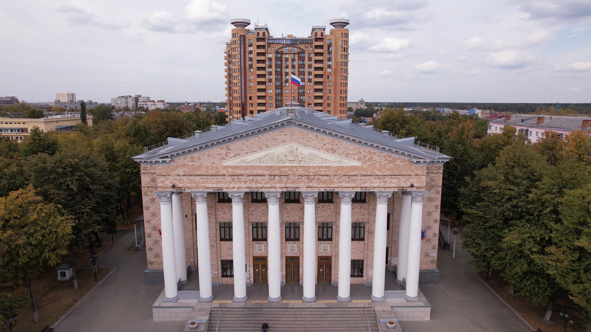 жуковский, благоустройство, история,видео с коптера,