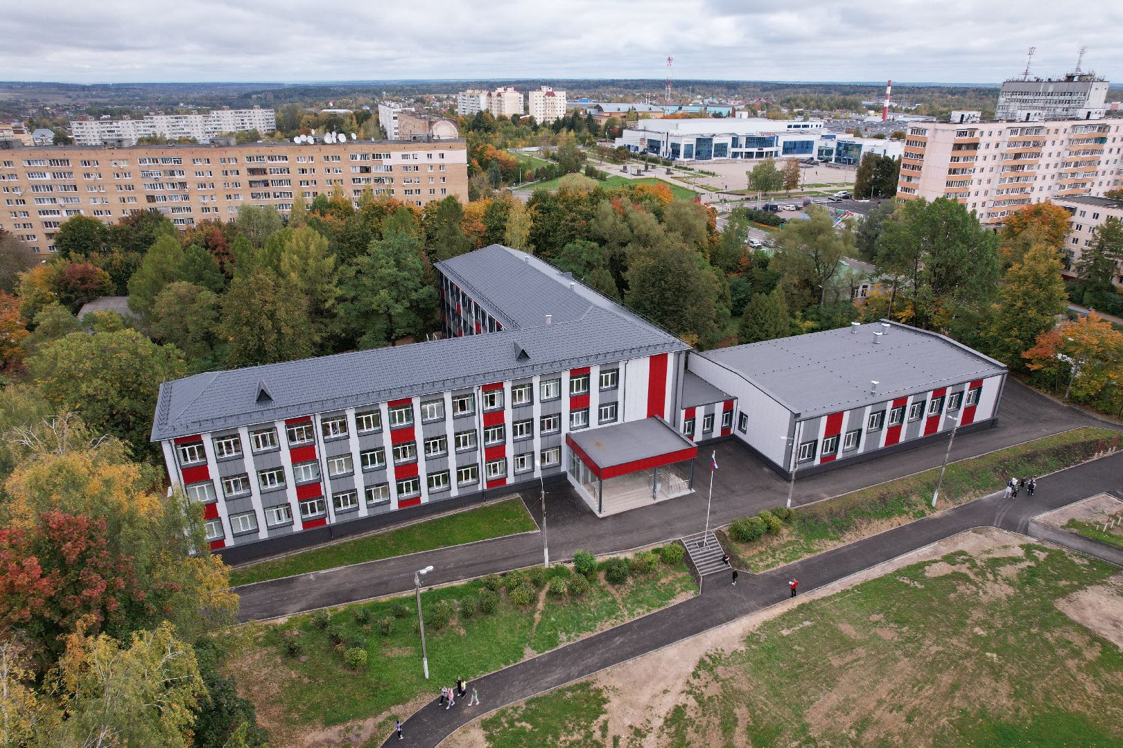 можайск, ремонт, школа,видео с коптера,