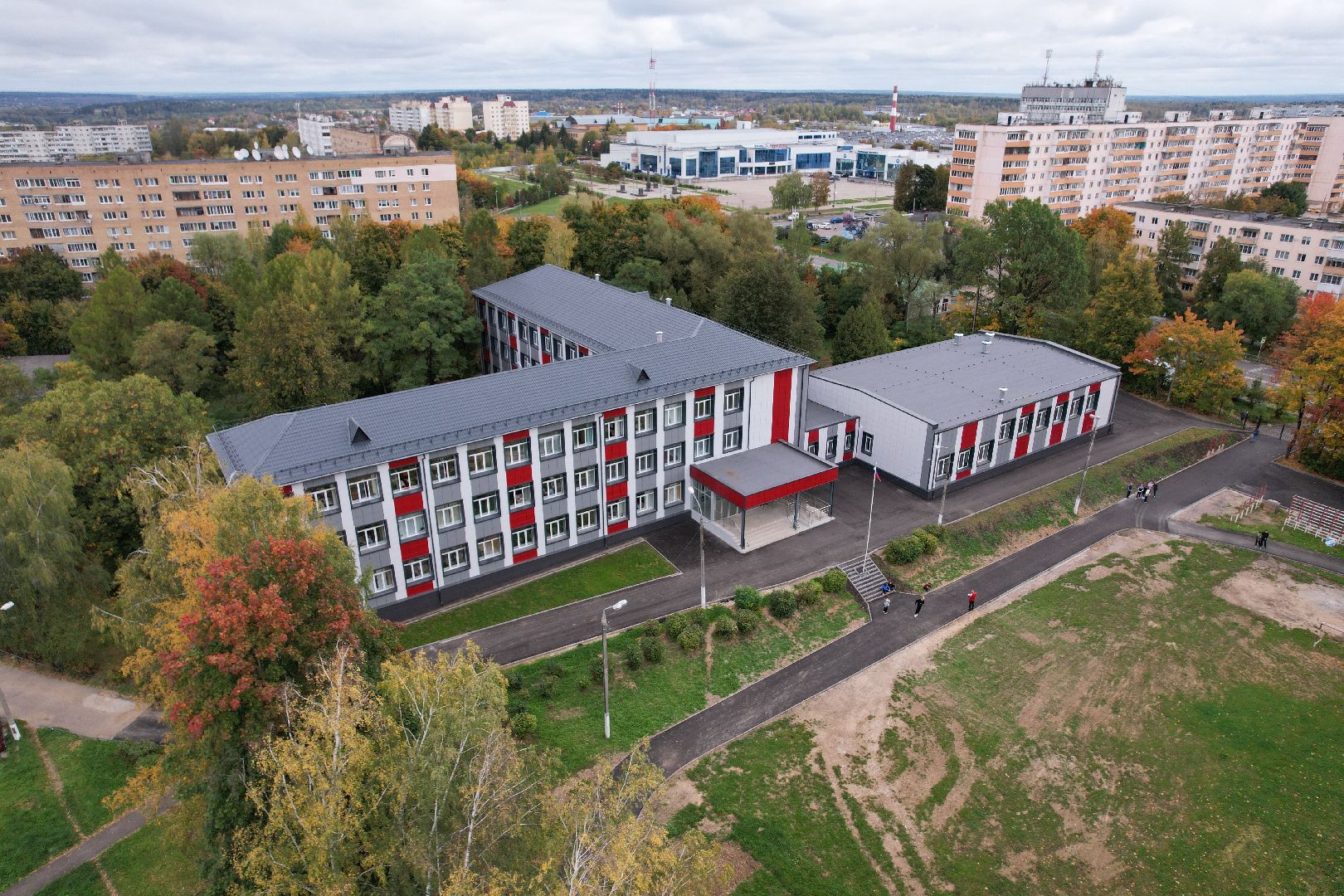 можайск, ремонт, школа,видео с коптера,