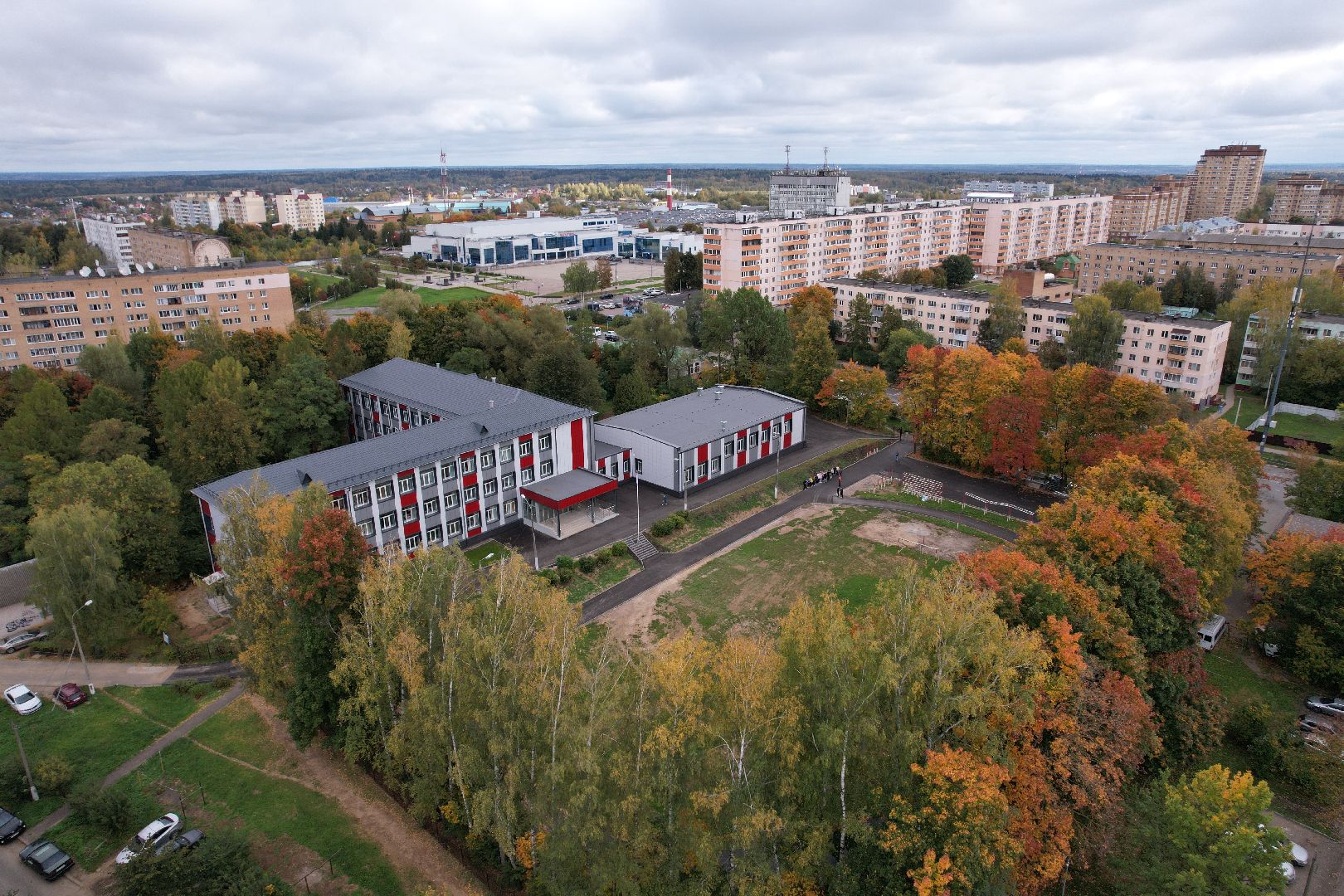 можайск, ремонт, школа,видео с коптера,