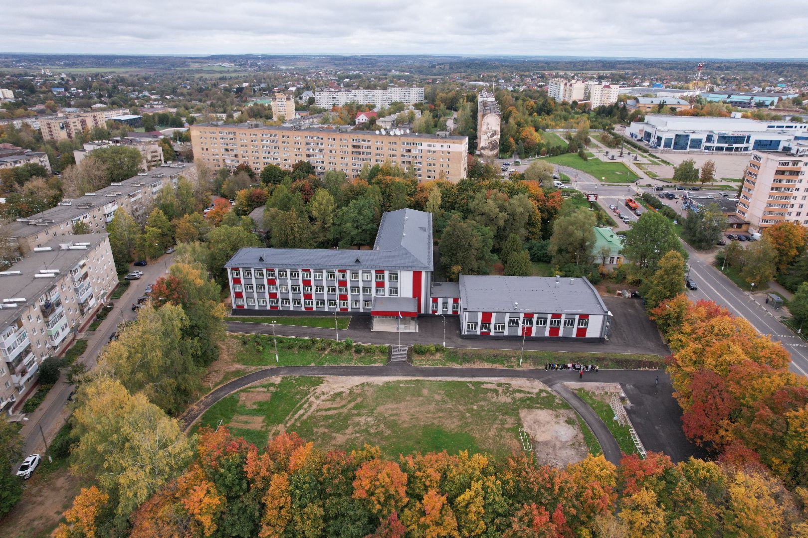 можайск, ремонт, школа,видео с коптера,