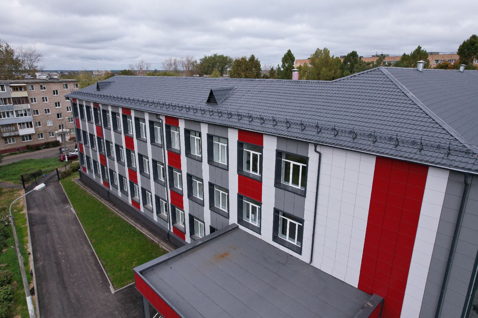 можайск, ремонт, школа,видео с коптера,