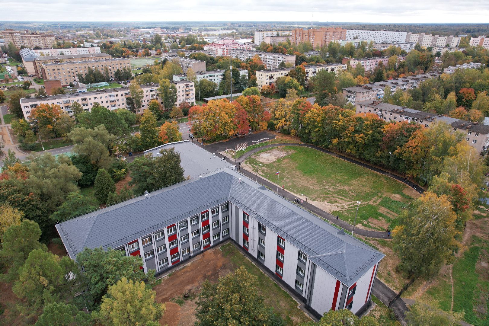 можайск, ремонт, школа,видео с коптера,